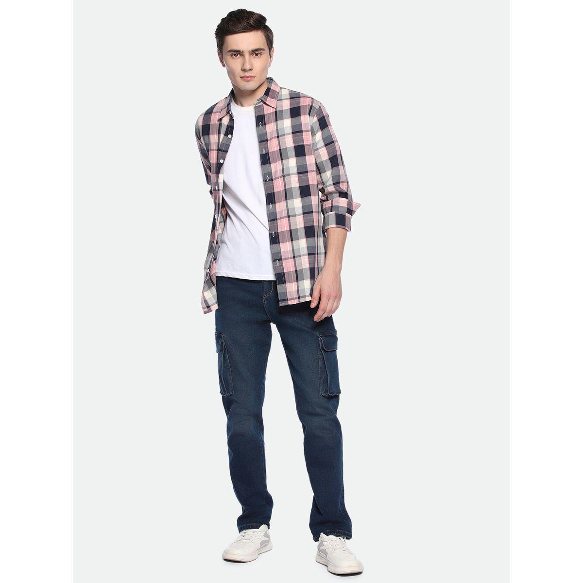 جينز كارجو بقصة مستقيمة وتفاصيل مشطوفة دينيس لينجو × ستايلي-men-clothing-bottoms-jeans-image-4
