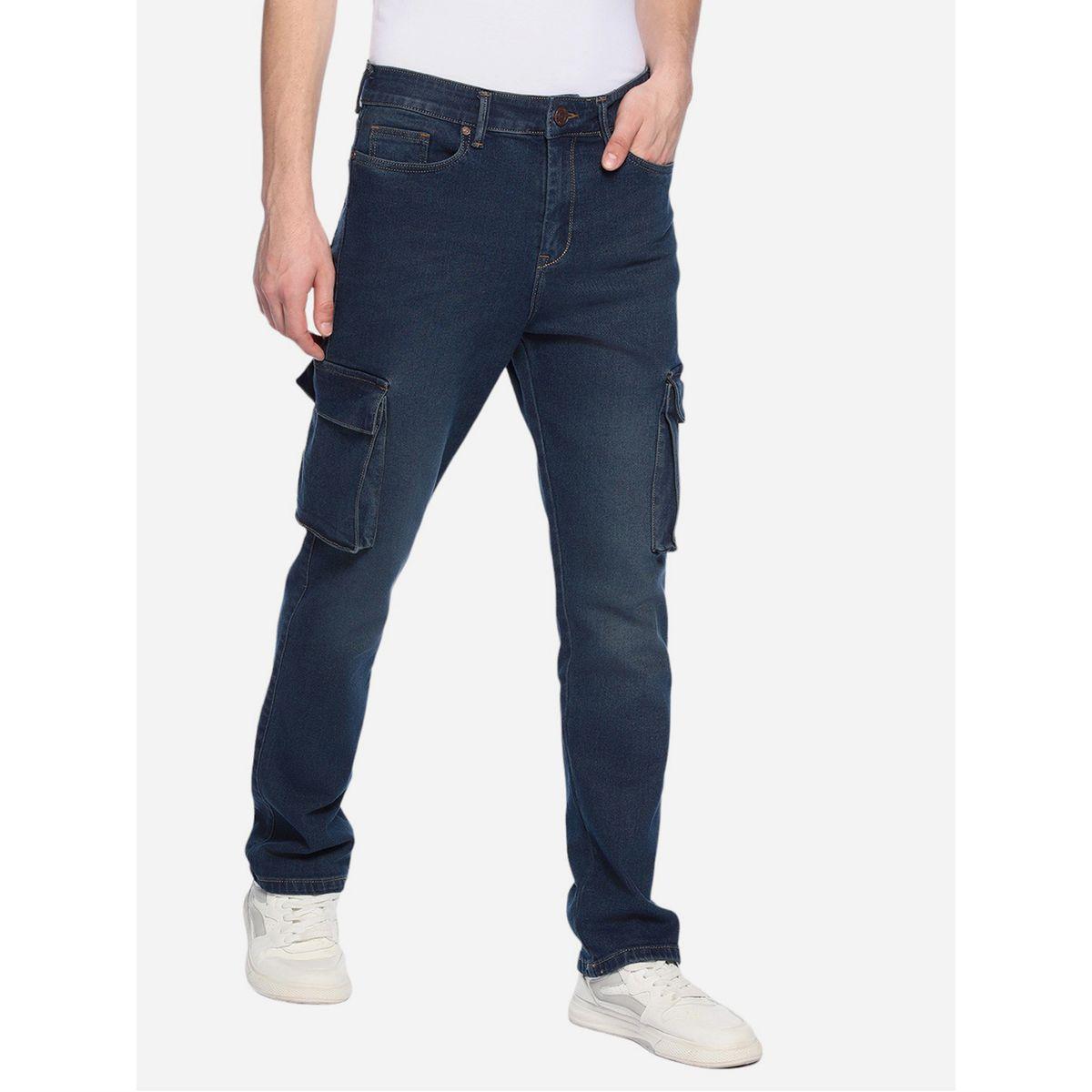 جينز كارجو بقصة مستقيمة وتفاصيل مشطوفة دينيس لينجو × ستايلي-men-clothing-bottoms-jeans-image-6
