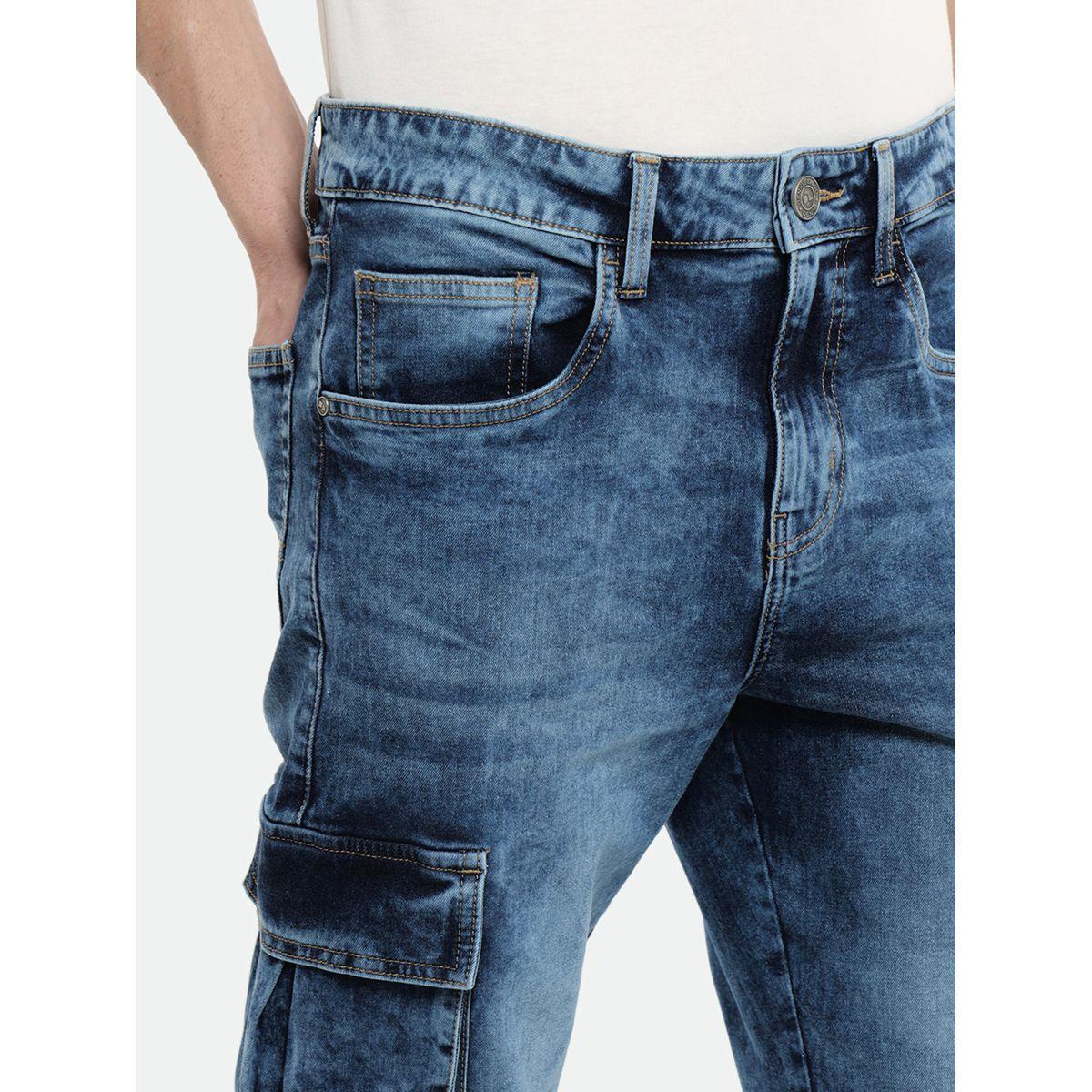 Dennis Lingo X Styli  Mid Rise Straight Fit Cargo Solid Jeans-men-clothing-bottoms-jeans-image-3