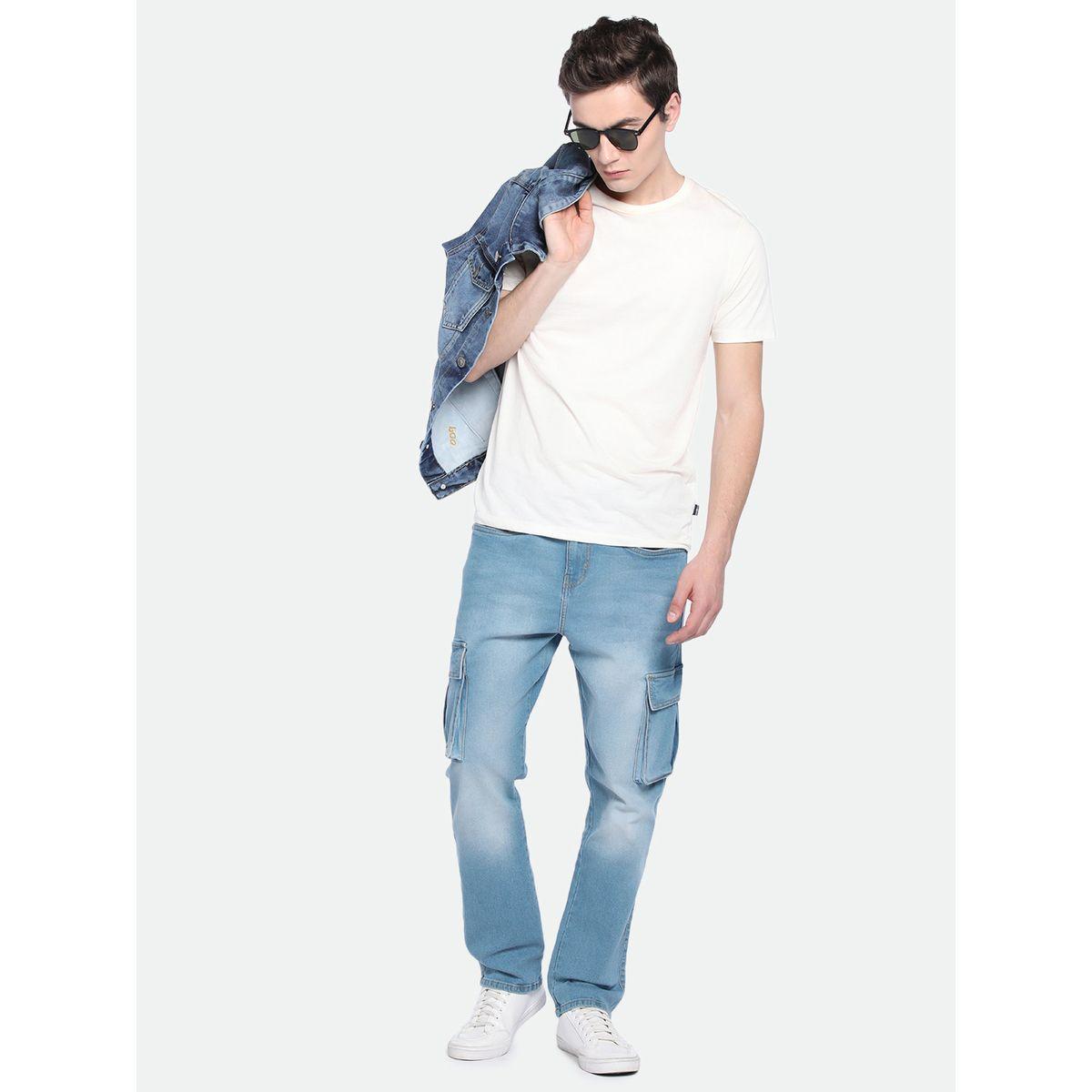 Dennis Lingo X Styli  Mid Rise Straight Fit Cargo Faded Jeans-men-clothing-bottoms-jeans-image-4