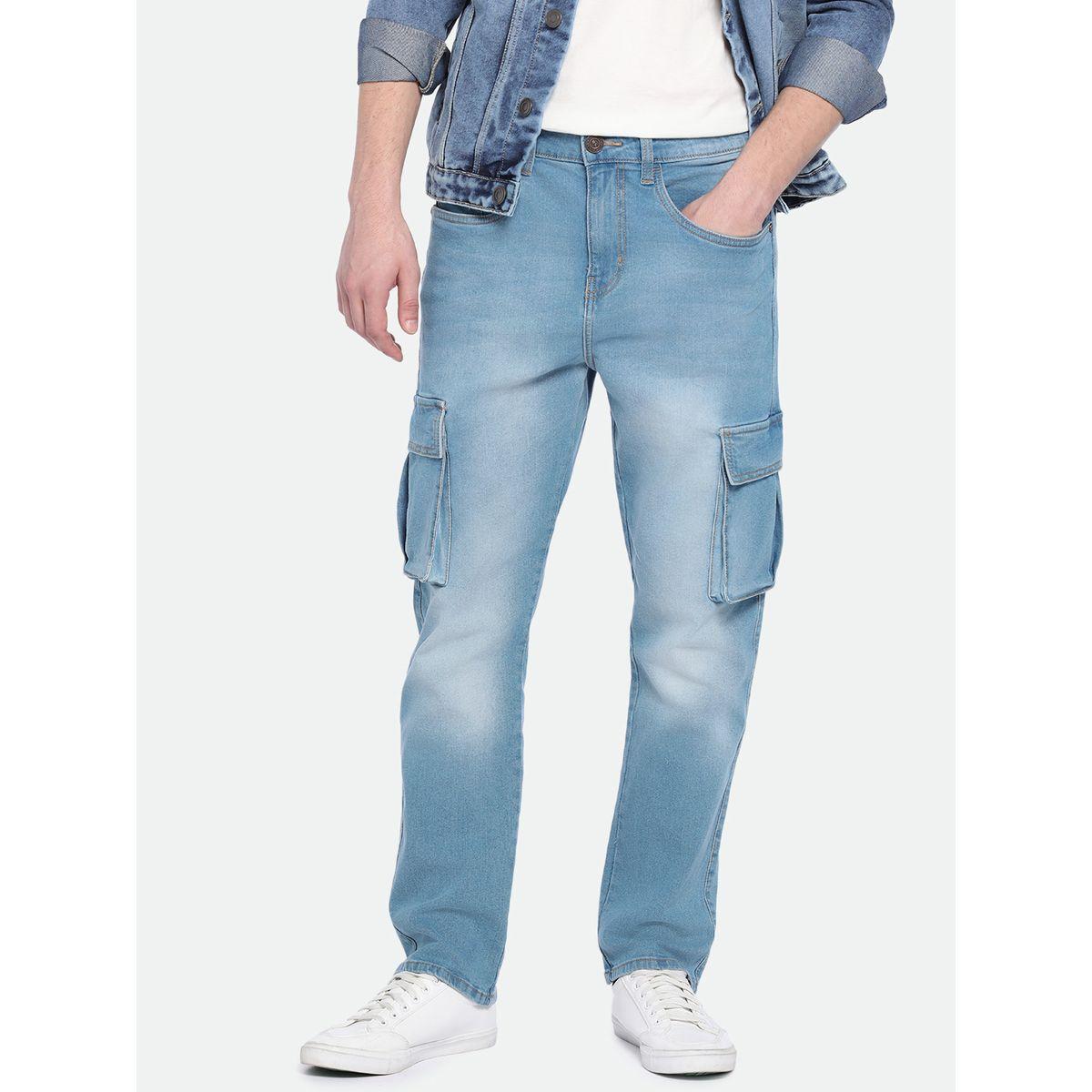 Dennis Lingo X Styli  Mid Rise Straight Fit Cargo Faded Jeans-men-clothing-bottoms-jeans-image-5