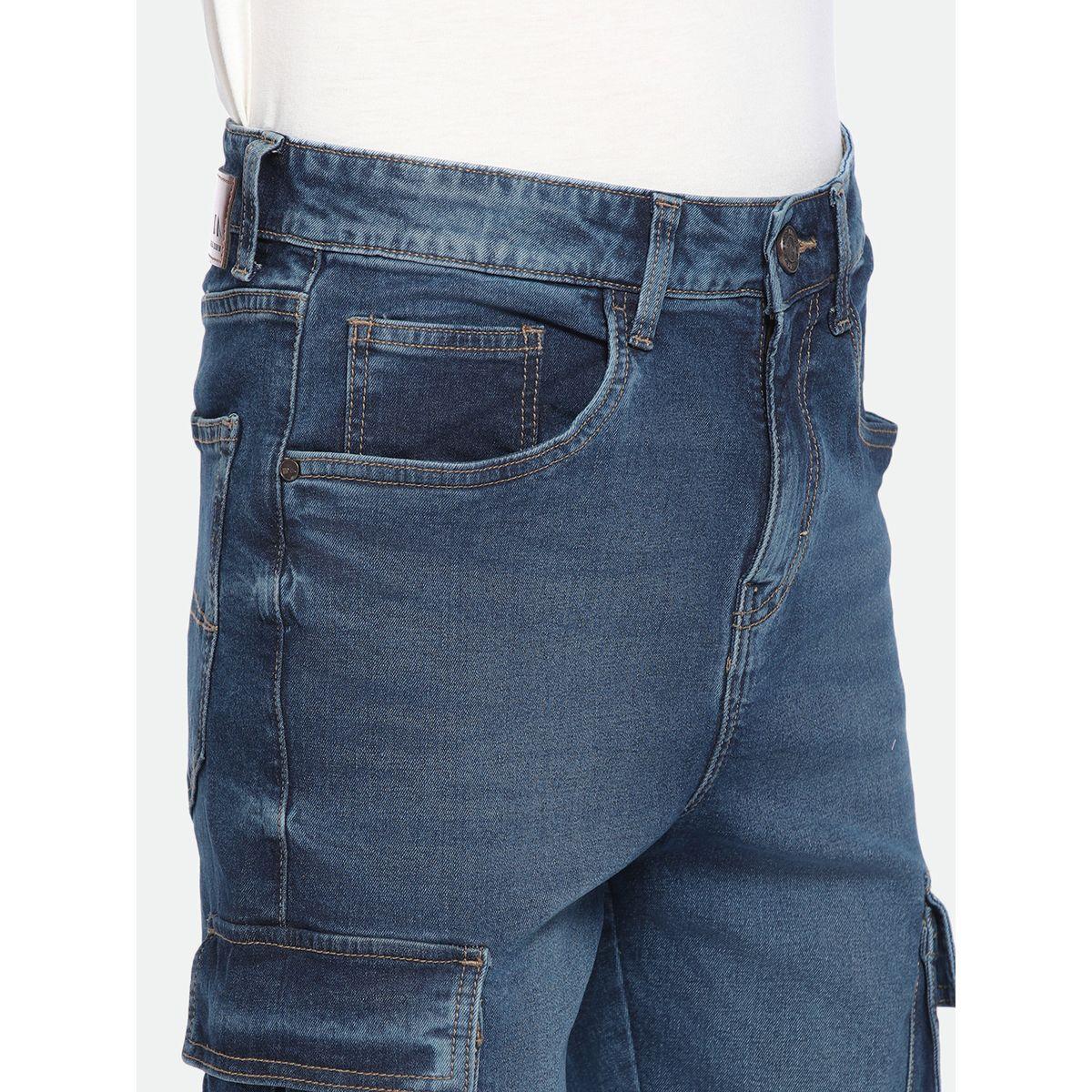 Dennis Lingo X Styli  Mid Rise Straight Fit Cargo Solid Jeans-men-clothing-bottoms-jeans-image-3