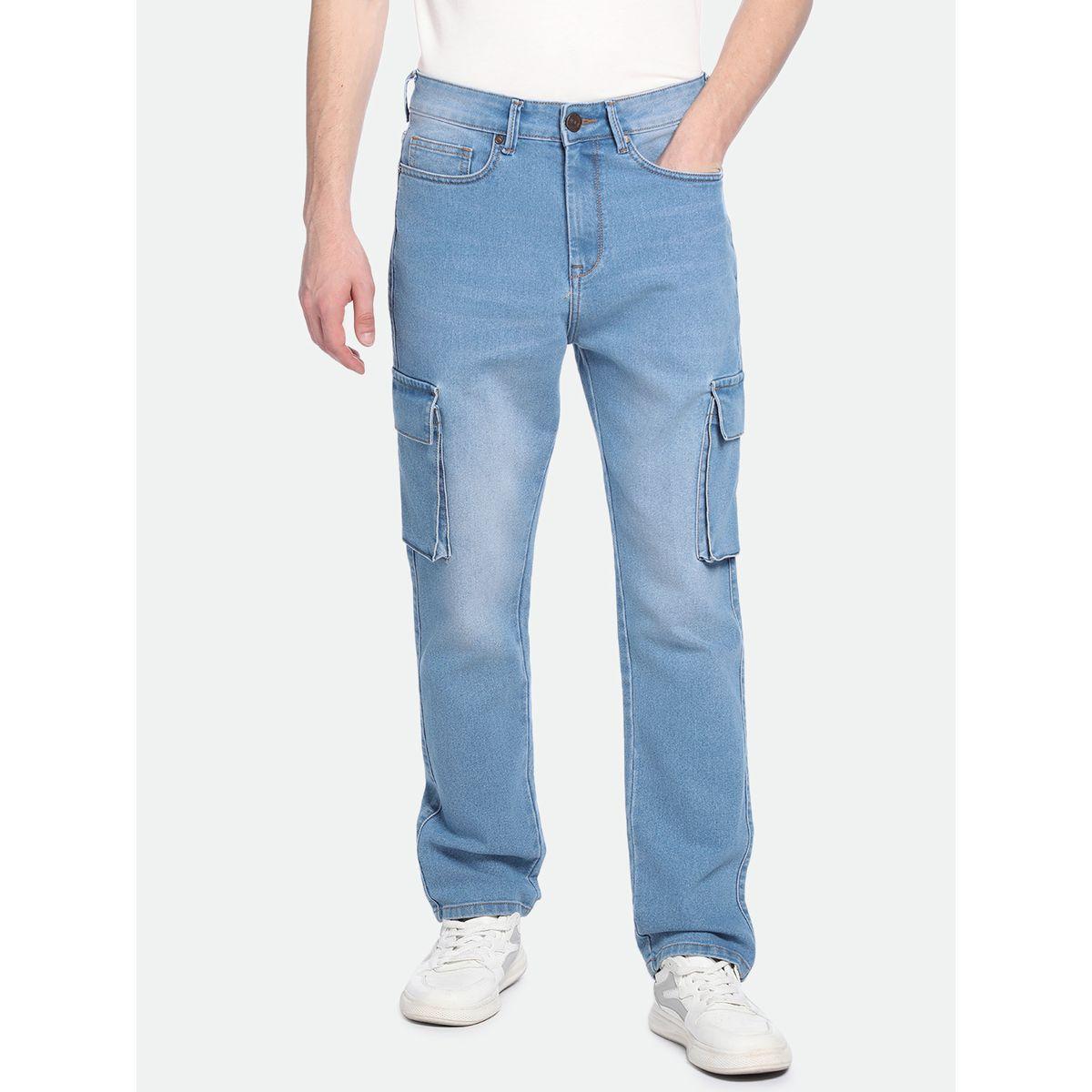 Dennis Lingo Mid Rise Straight Fit Cargo Jeans-men-clothing-bottoms-jeans-image-1
