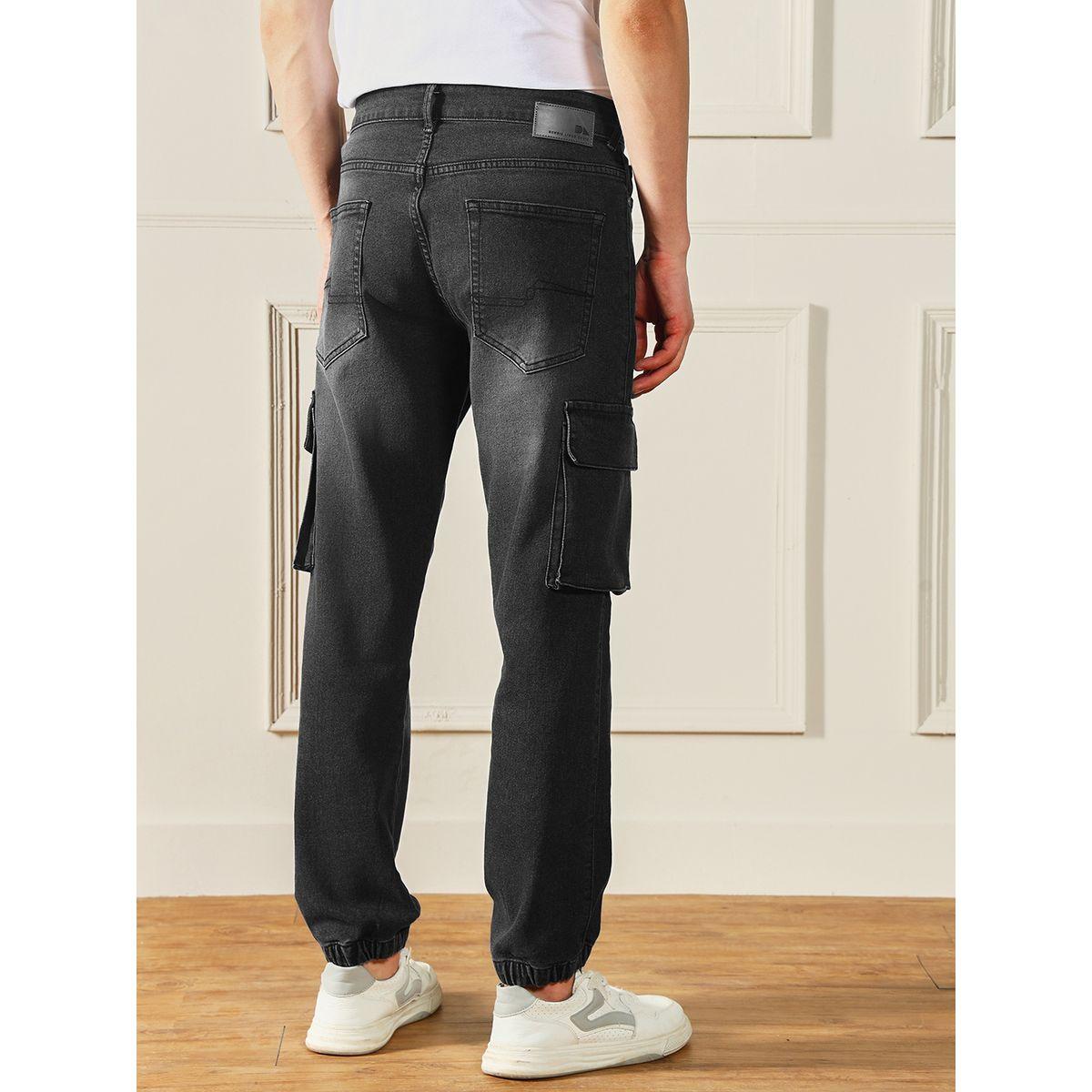 جينز كارجو بقصة عادية وخصر متوسط دينيس لينجو × ستايلي-men-clothing-bottoms-jeans-image-2