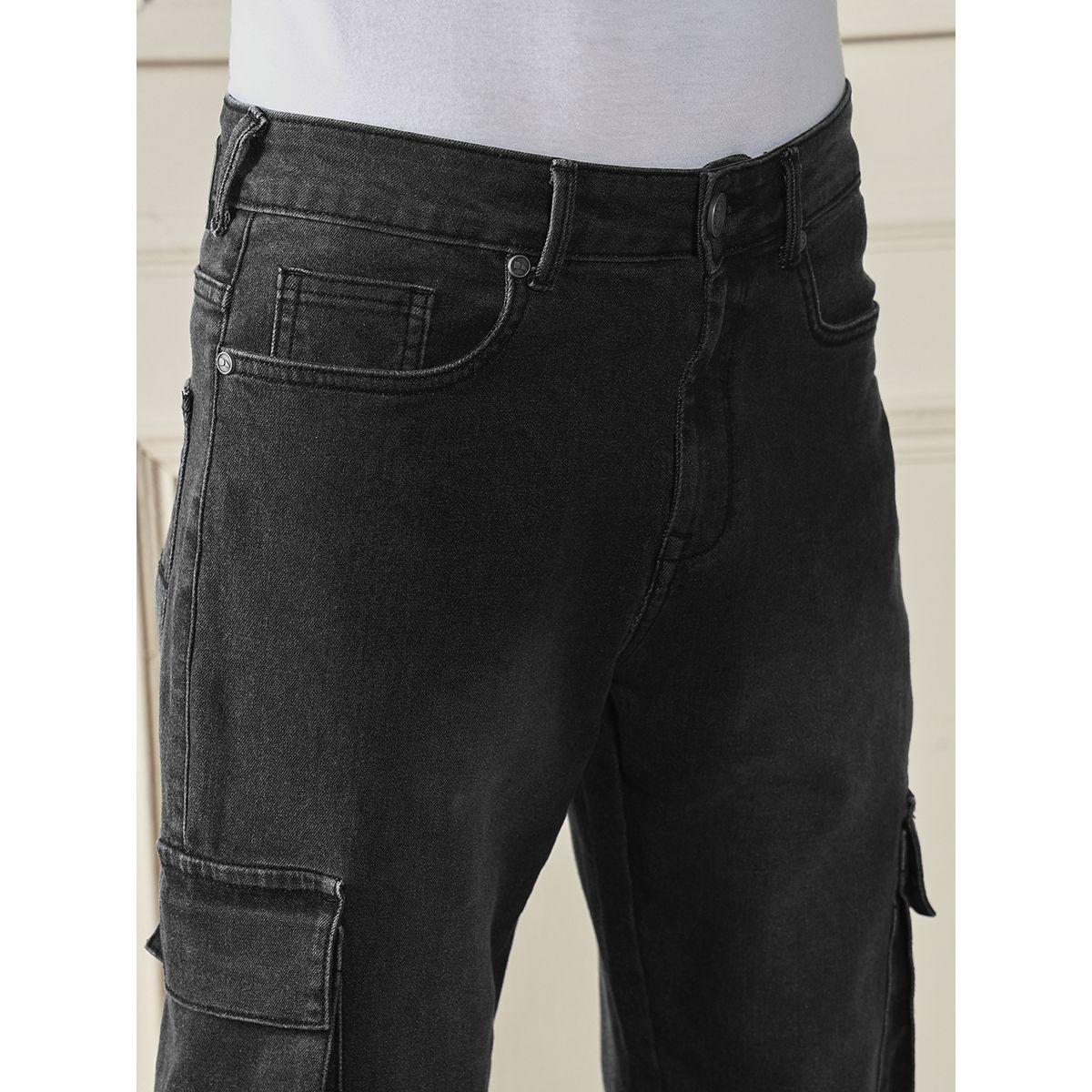جينز كارجو بقصة عادية وخصر متوسط دينيس لينجو × ستايلي-men-clothing-bottoms-jeans-image-3