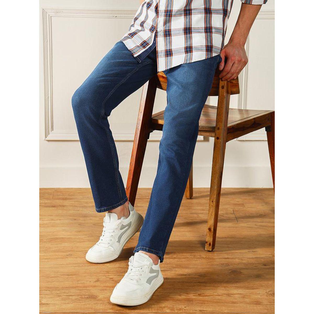 جينز بأرجل مستقيمة وخصر متوسط دينيس لينجو × ستايلي-men-clothing-bottoms-jeans-image-1