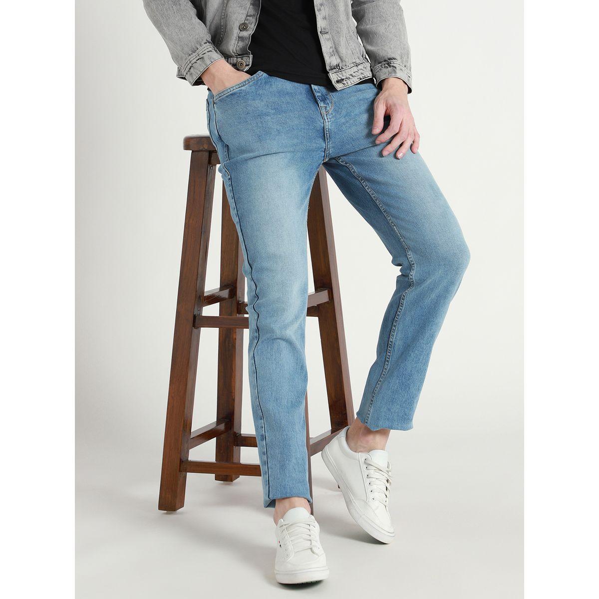 جينز بقصة سليم فت وخصر متوسط دينيس لينجو × ستايلي-men-clothing-bottoms-jeans-image-1