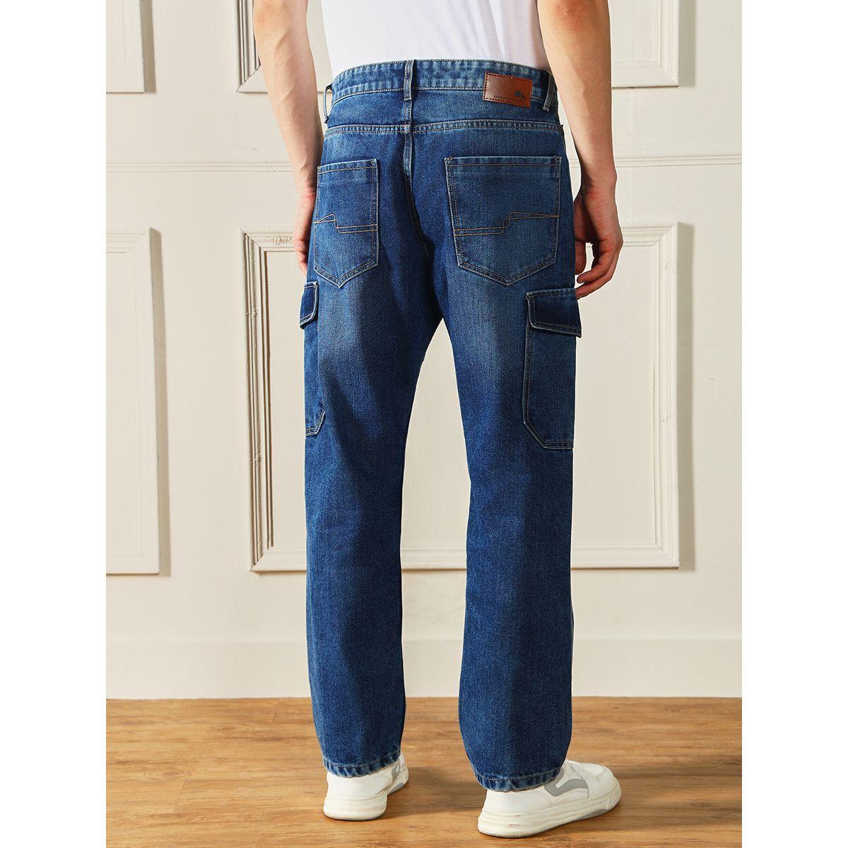 جينز بخصر متوسط وقصة مريحة دينيس لينجو × ستايلي-men-clothing-bottoms-jeans-image-2