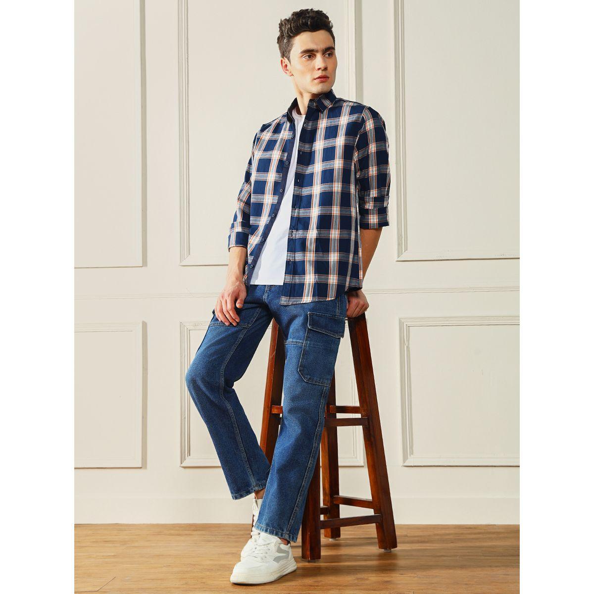 جينز بخصر متوسط وقصة مريحة دينيس لينجو × ستايلي-men-clothing-bottoms-jeans-image-4