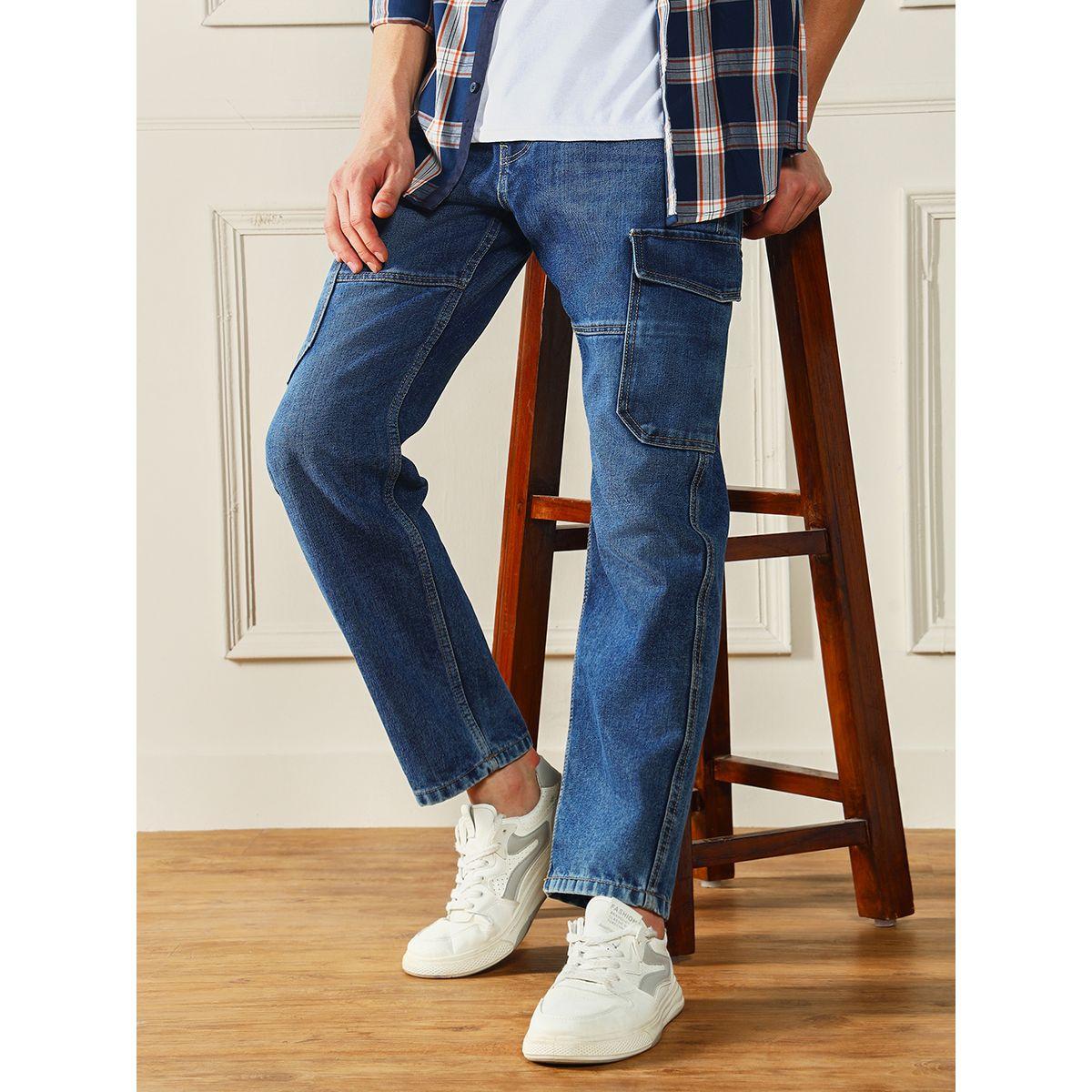 جينز بخصر متوسط وقصة مريحة دينيس لينجو × ستايلي-men-clothing-bottoms-jeans-image-5