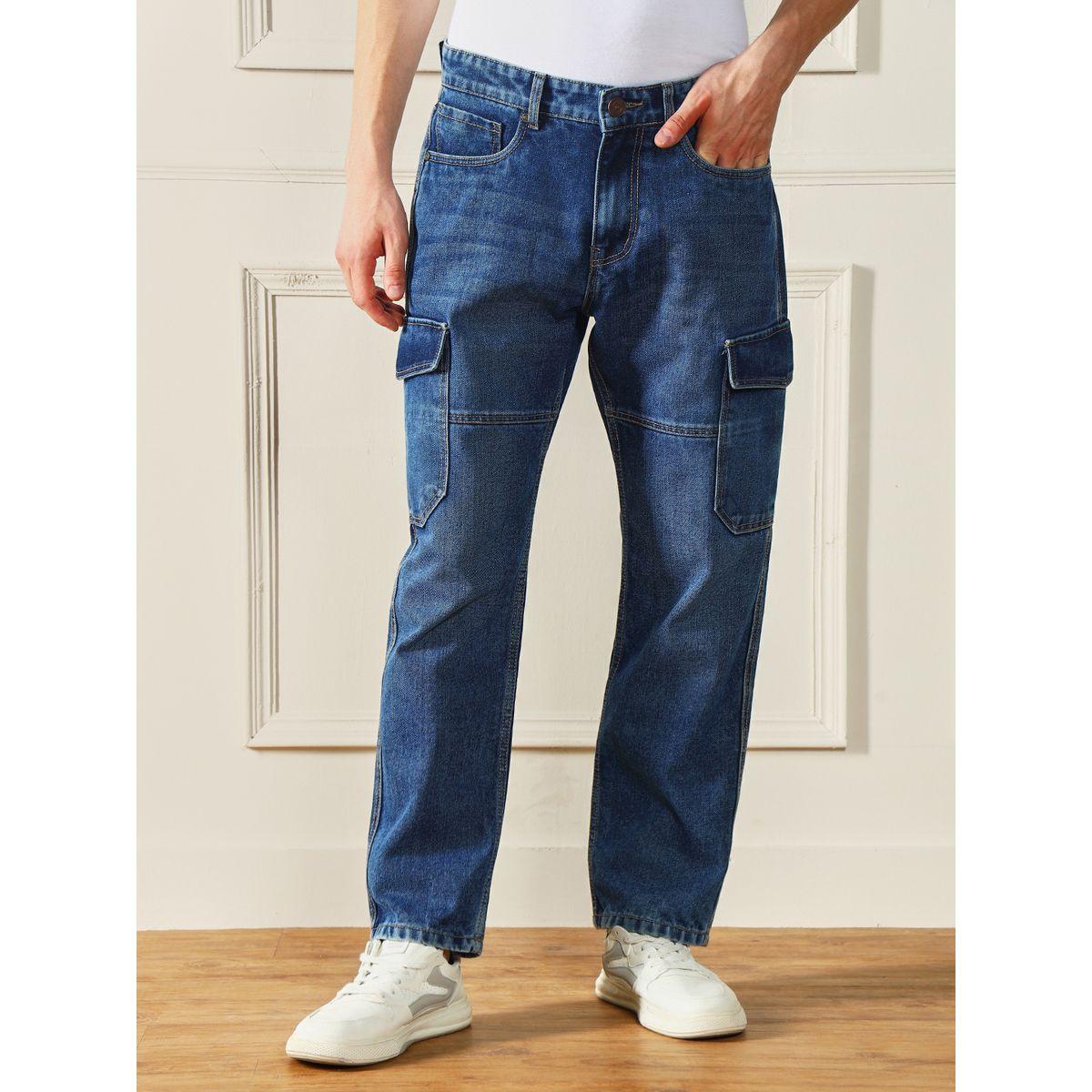 جينز بخصر متوسط وقصة مريحة دينيس لينجو × ستايلي-men-clothing-bottoms-jeans-image-6