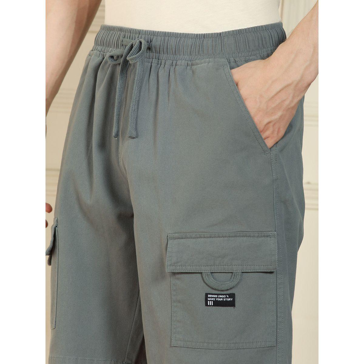 Dennis Lingo Relaxed Fit Solid Cotton Shorts-men-clothing-bottoms-shorts-image-3