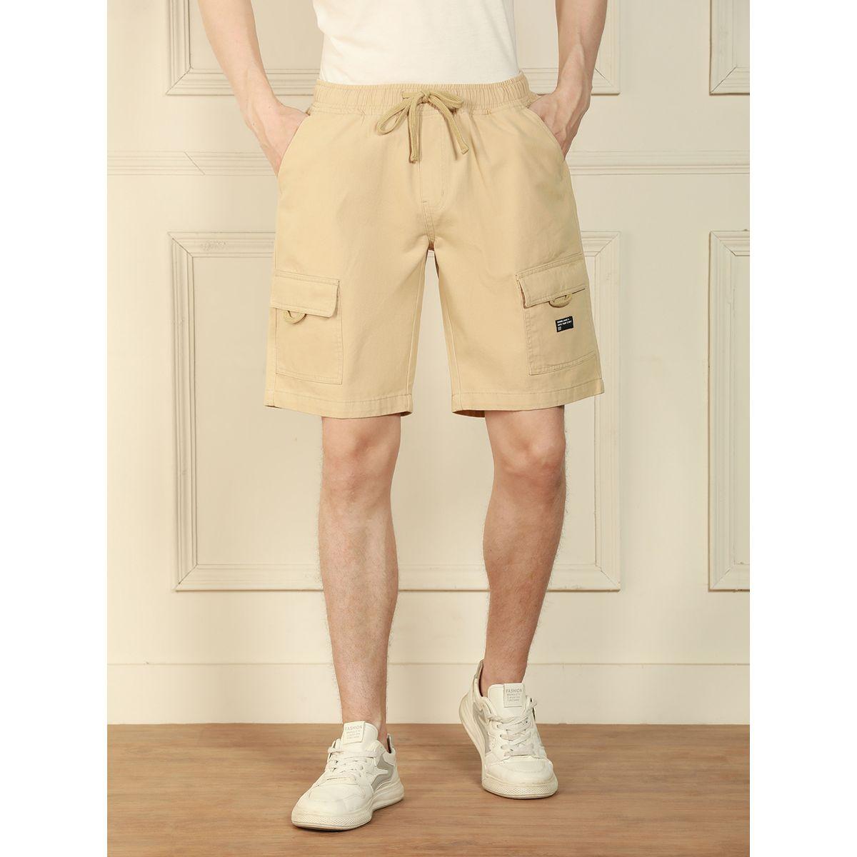 Dennis Lingo X Styli  Relaxed Fit Solid Cotton Shorts-men-clothing-bottoms-shorts-image-1