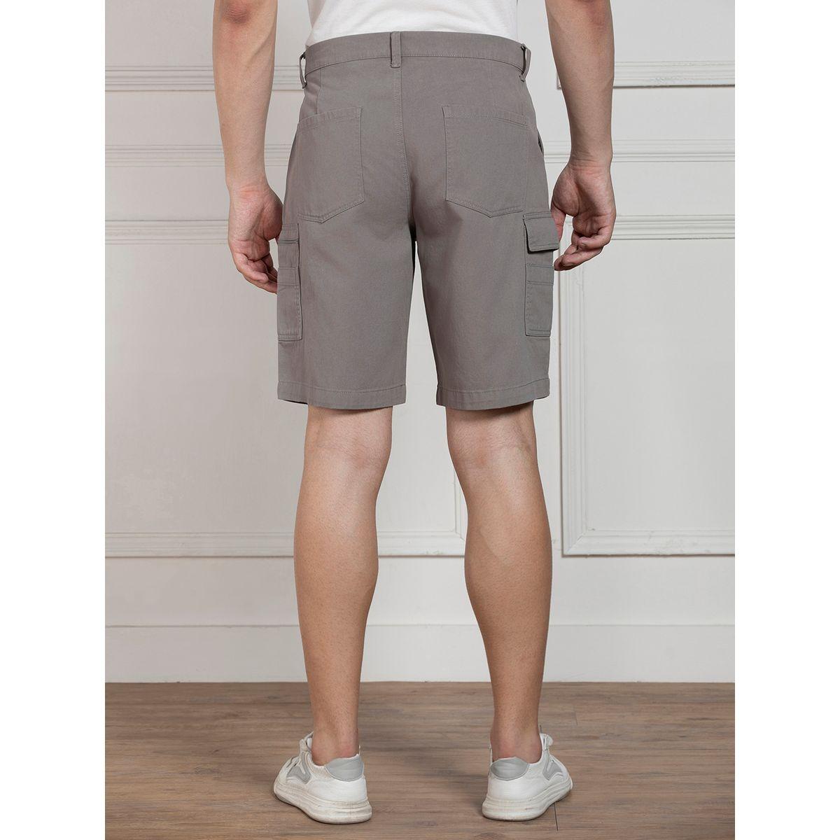 شورت سادة بقصة مريحة وخصر متوسط دينيس لينجو × ستايلي-men-clothing-bottoms-shorts-image-2