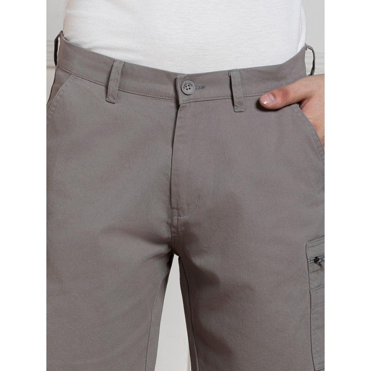 Dennis Lingo X Styli Relaxed Fit Mid Rise Solid Casual Shorts-men-clothing-bottoms-shorts-image-3