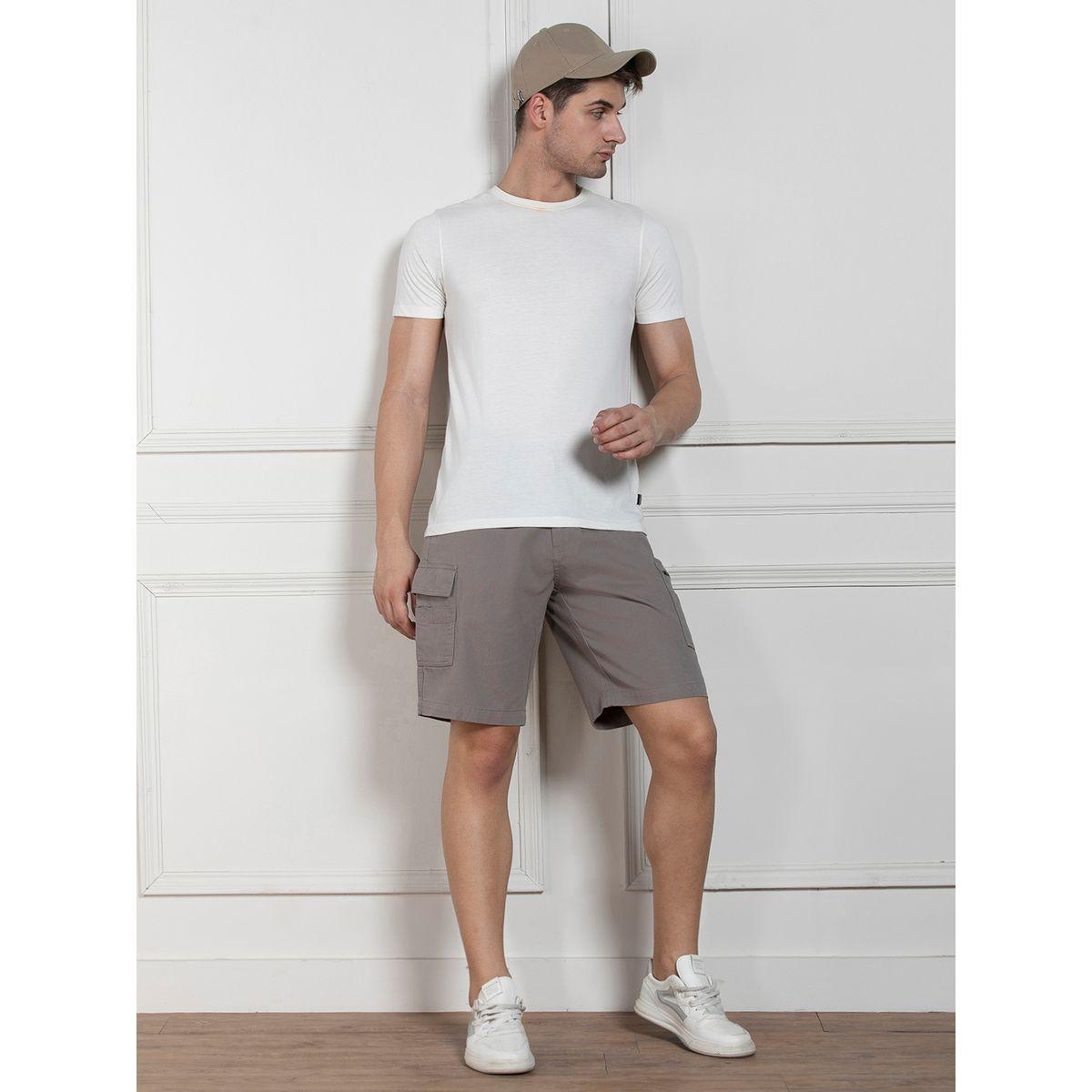 Dennis Lingo X Styli Relaxed Fit Mid Rise Solid Casual Shorts-men-clothing-bottoms-shorts-image-4