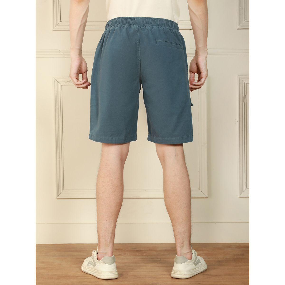 شورت سادة بقصة مريحة دينيس لينجو × ستايلي-men-clothing-bottoms-shorts-image-2