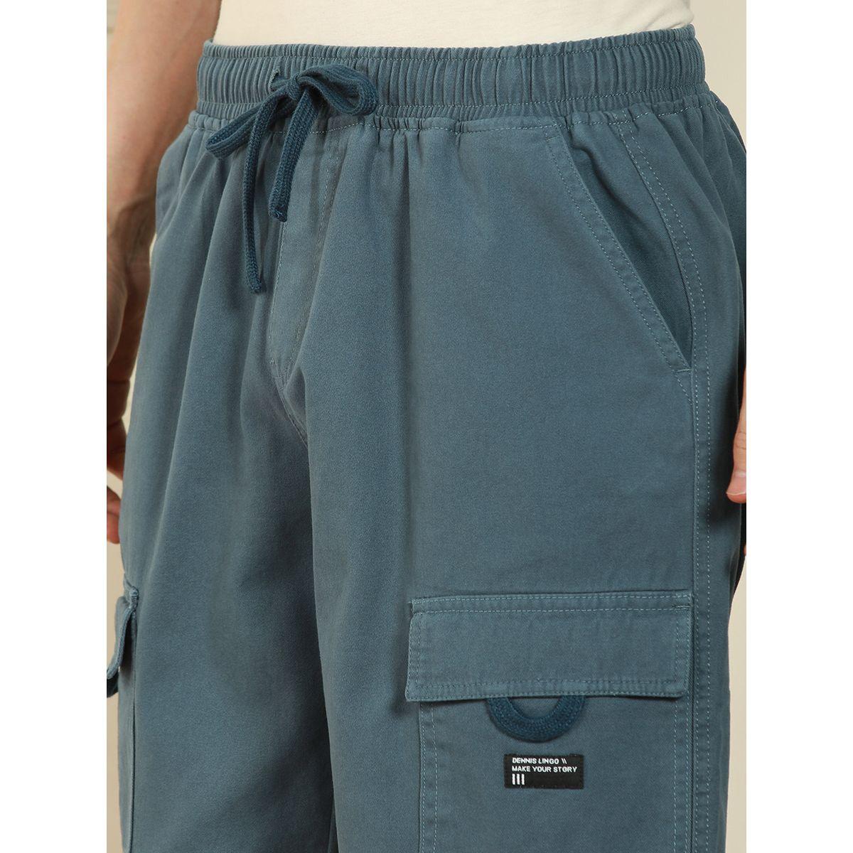 Dennis Lingo X Styli  Relaxed Fit Solid Cotton Shorts-men-clothing-bottoms-shorts-image-3