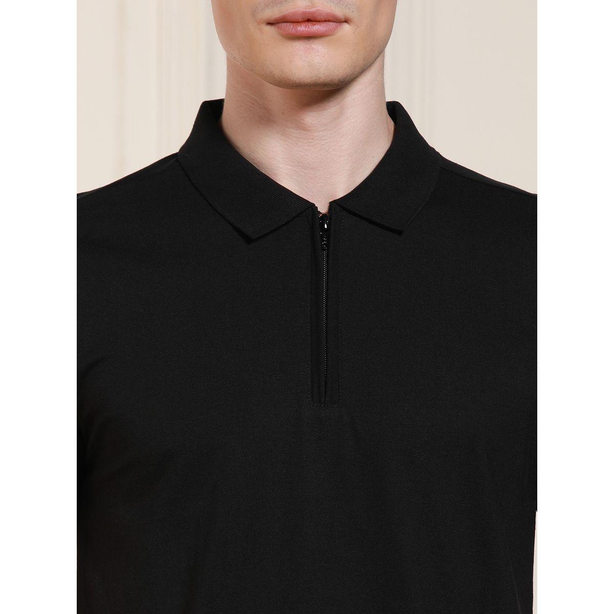 Dennis Lingo X Styli  Single Jersey Regular Fit Polo with Half Zip Placket-men-clothing-tshirtsandpolos-tshirts-image-2