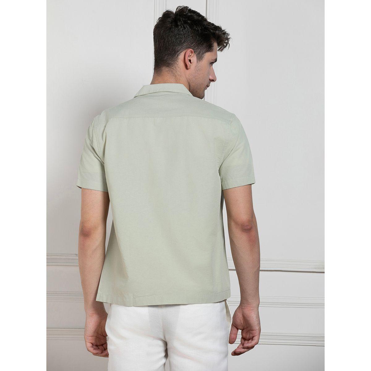Dennis Lingo X Styli  Solid Casual Shirt with Button Placket-men-clothing-shirts-image-2