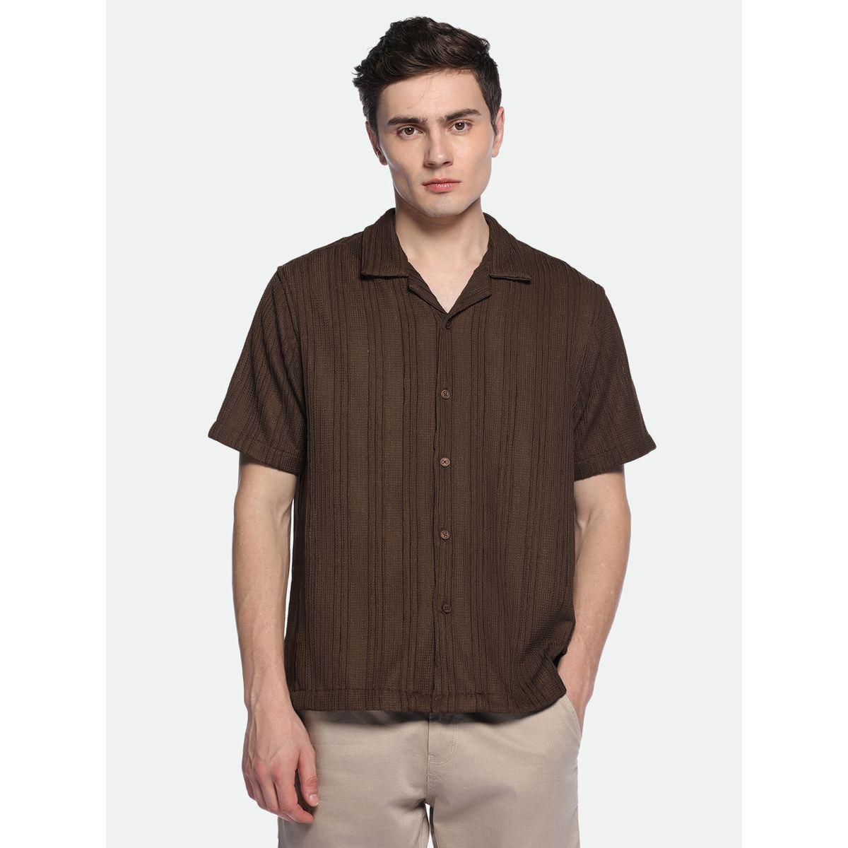 Dennis Lingo X Styli  Textured Cuban Collar Casual Shirt-men-clothing-shirts-image-1