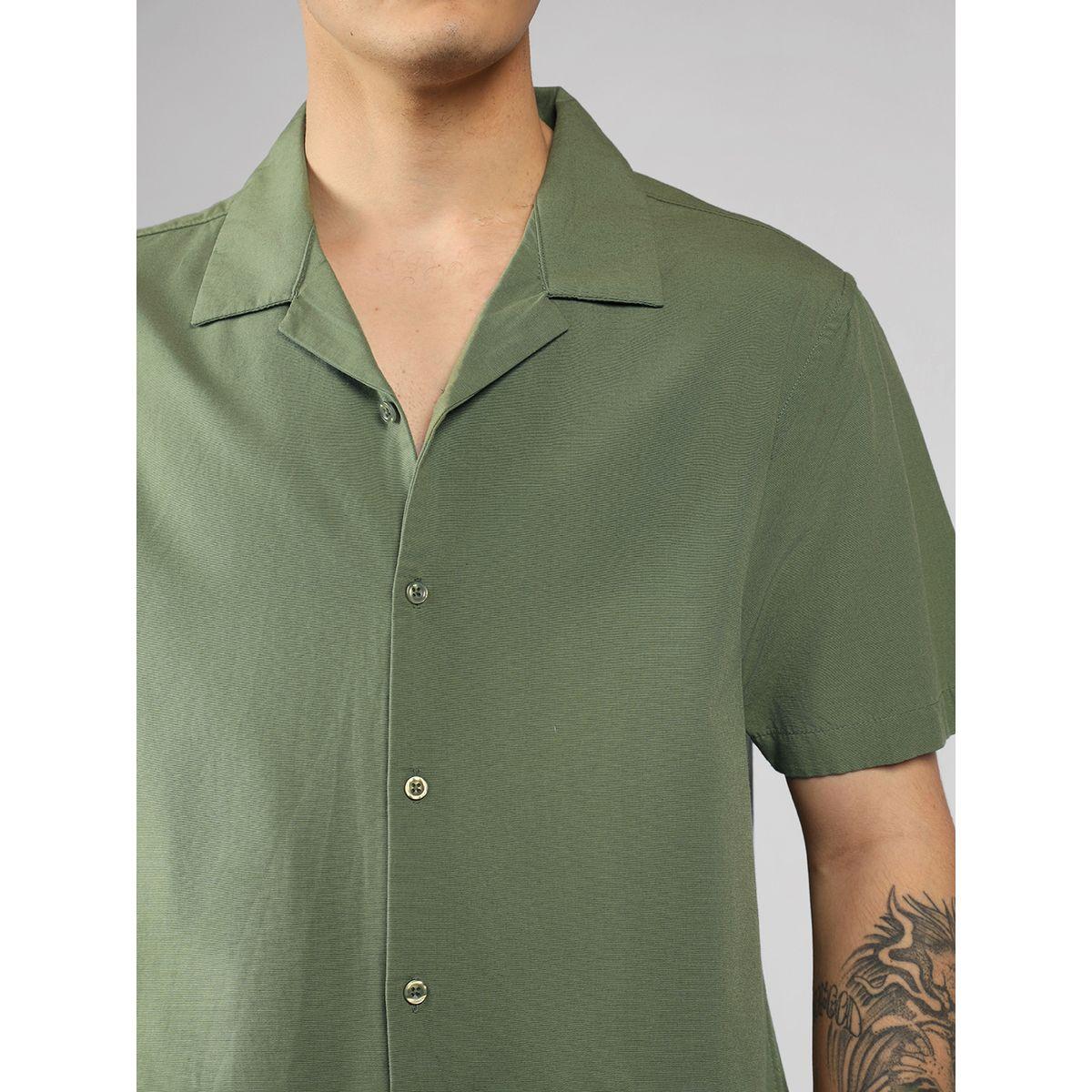 Dennis Lingo X Styli  Solid Casual Shirt with Button Placket-men-clothing-shirts-image-3