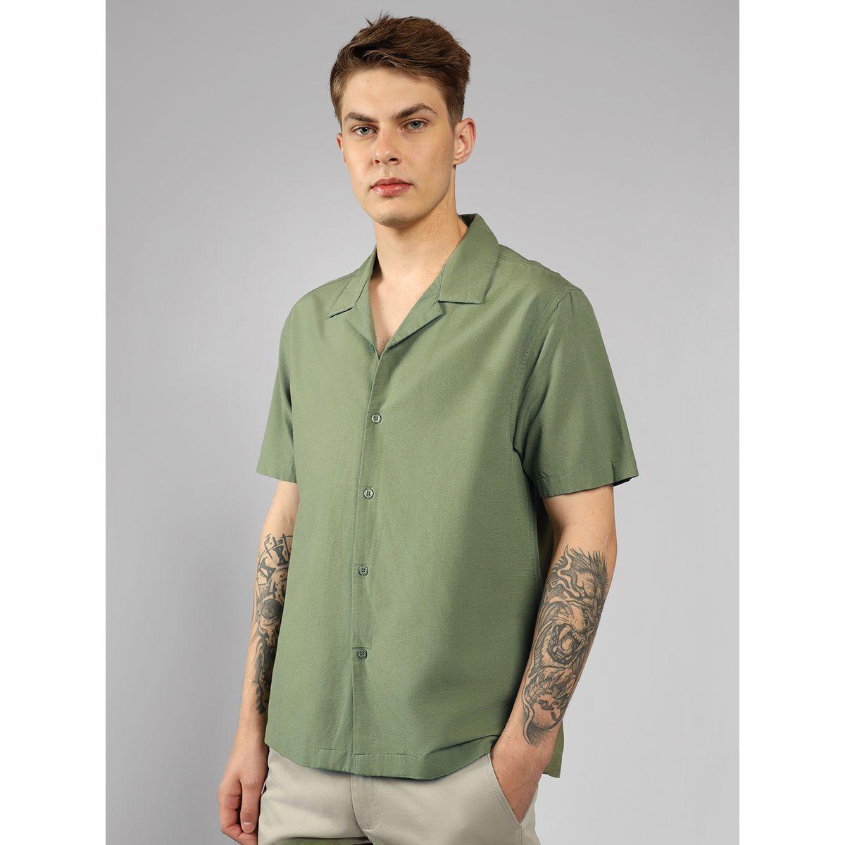 Dennis Lingo X Styli  Solid Casual Shirt with Button Placket-men-clothing-shirts-image-5