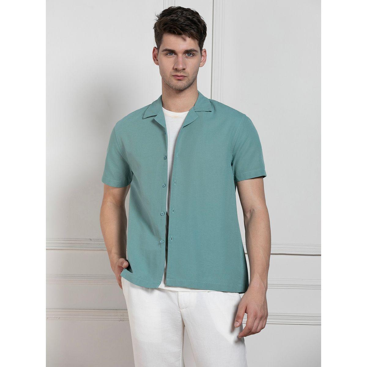 Dennis Lingo X Styli  Solid Casual Shirt with Button Placket-men-clothing-shirts-image-1