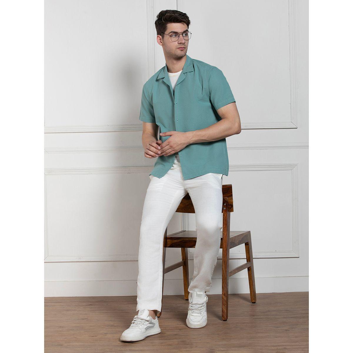 Dennis Lingo X Styli  Solid Casual Shirt with Button Placket-men-clothing-shirts-image-4