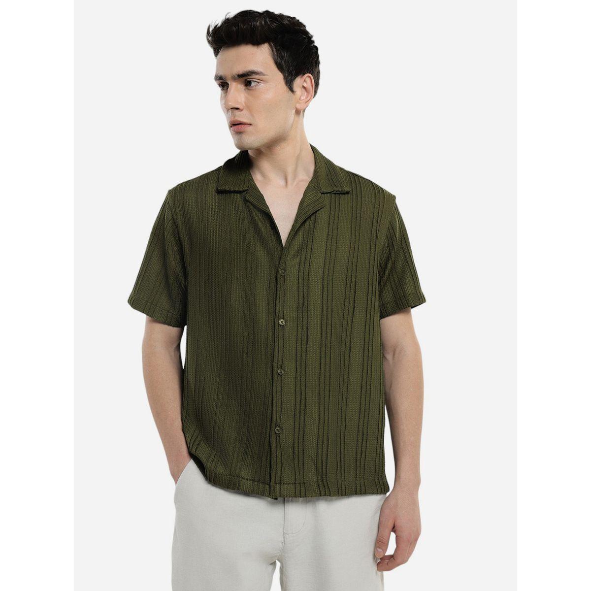 Dennis Lingo X Styli  Textured Cuban Collar Casual Shirt-men-clothing-shirts-image-5
