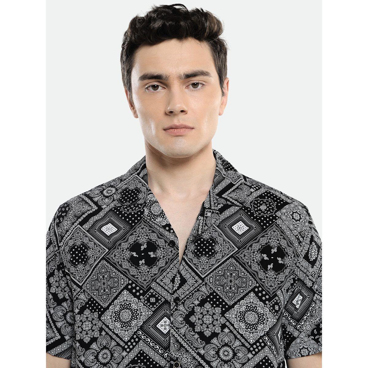 Dennis Lingo X Styli  Paisley Print Cuban Collar Shirt-men-clothing-shirts-image-3