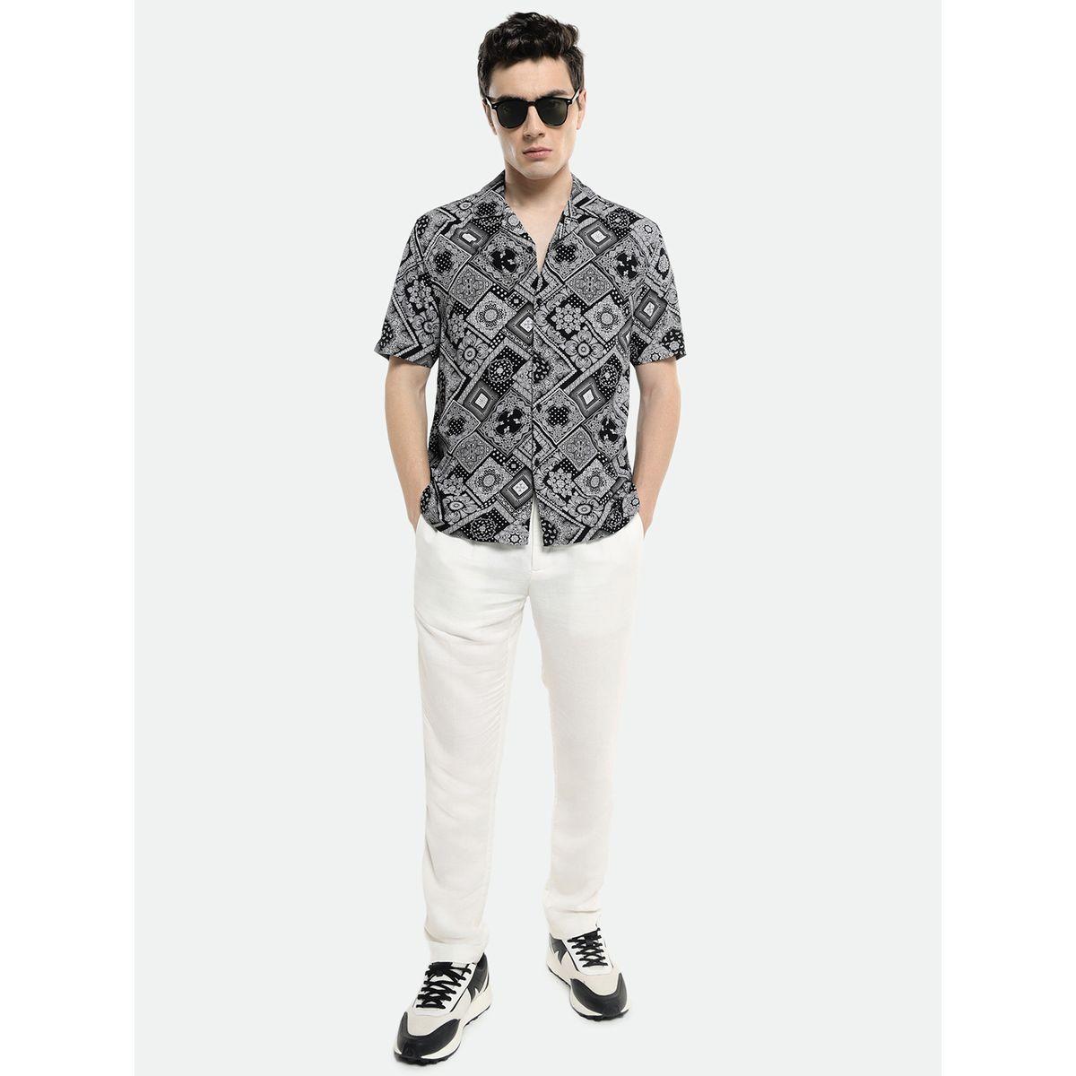 Dennis Lingo X Styli  Paisley Print Cuban Collar Shirt-men-clothing-shirts-image-5