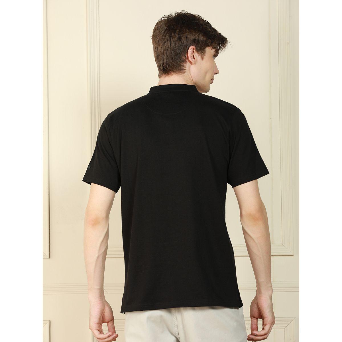 تيشيرت قطن سادة مع ياقة بأزرار غلق دينيس لينجو × ستايلي-men-clothing-tshirtsandpolos-tshirts-image-3
