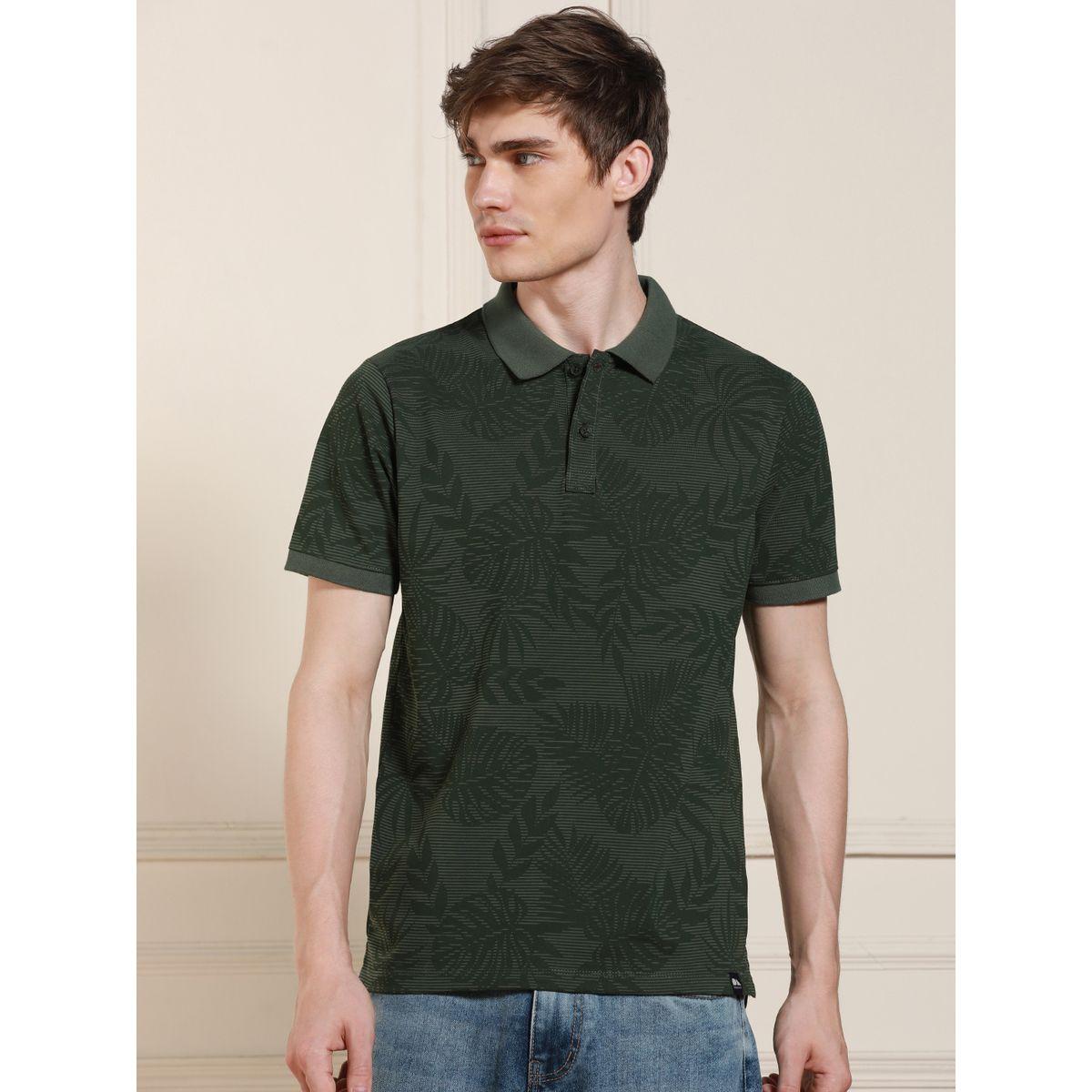 Dennis Lingo X Styli  Leaf Tropical Print Casual Polo-men-clothing-tshirtsandpolos-tshirts-image-1