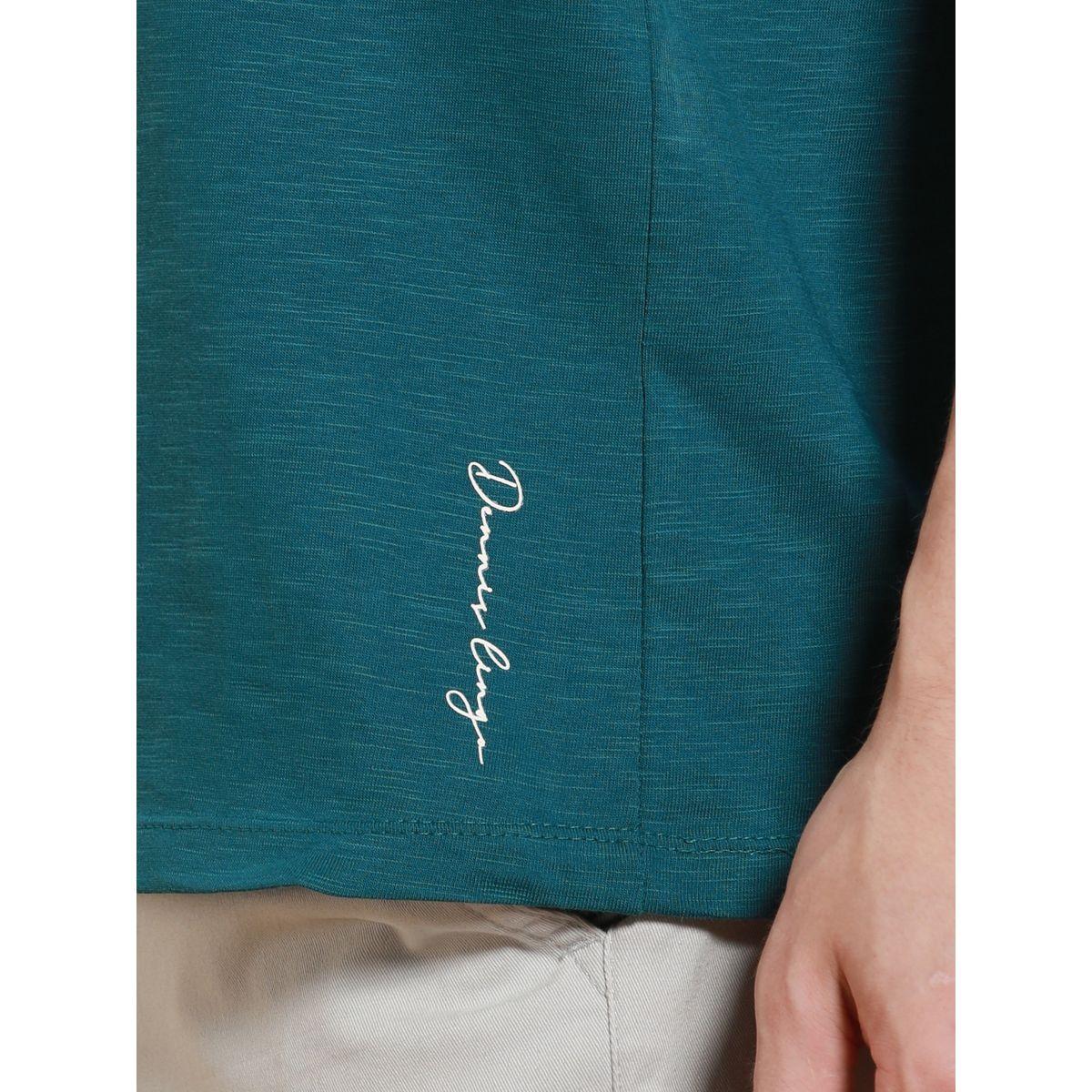 تيشيرت بتداخلات مخططة مع ياقة دائرية دينيس لينجو × ستايلي-men-clothing-tshirtsandpolos-tshirts-image-4