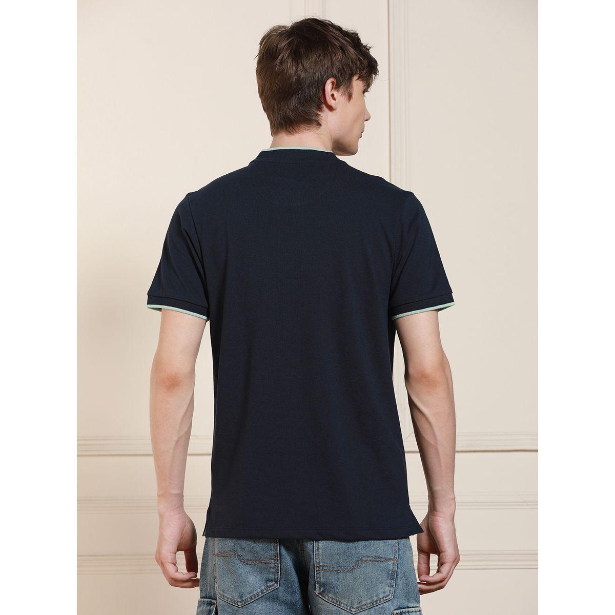 Dennis Lingo X Styli  Stand Collar Contrast Trim Polo-men-clothing-tshirtsandpolos-tshirts-image-2
