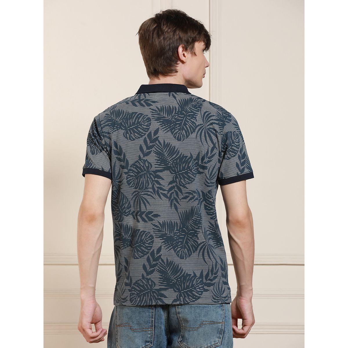 تيشيرت بياقة بولو وطبعة استوائية دينيس لينجو × ستايلي-men-clothing-tshirtsandpolos-tshirts-image-2