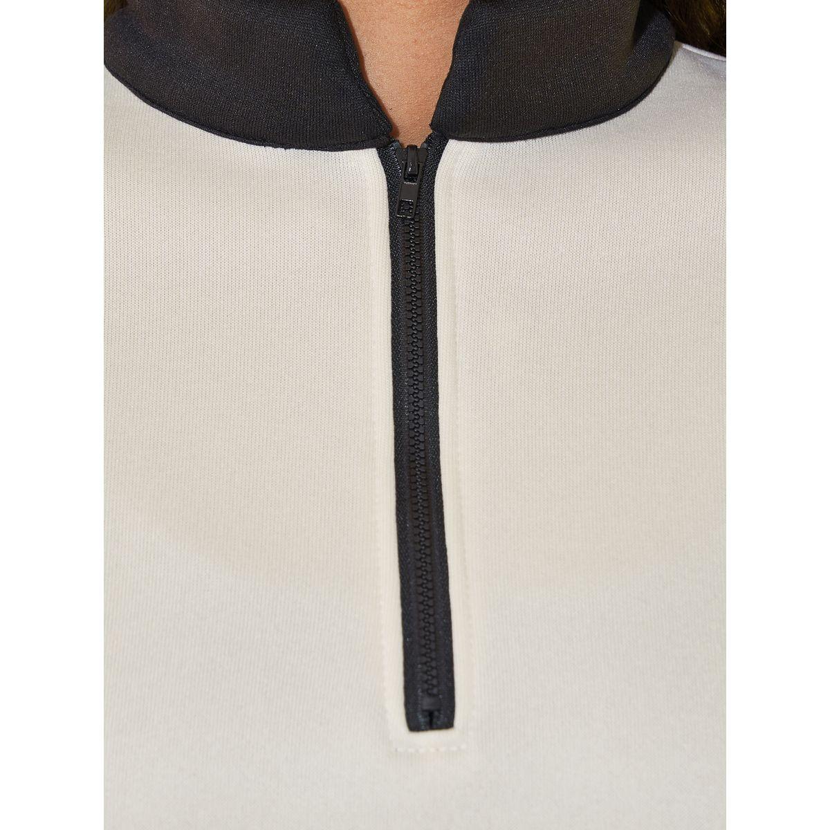 Styli Contrast Zip Sweatshirt with Dropped Shoulder-women-winterwear-hoodiesandsweatshirts-sweatshirts-image-3