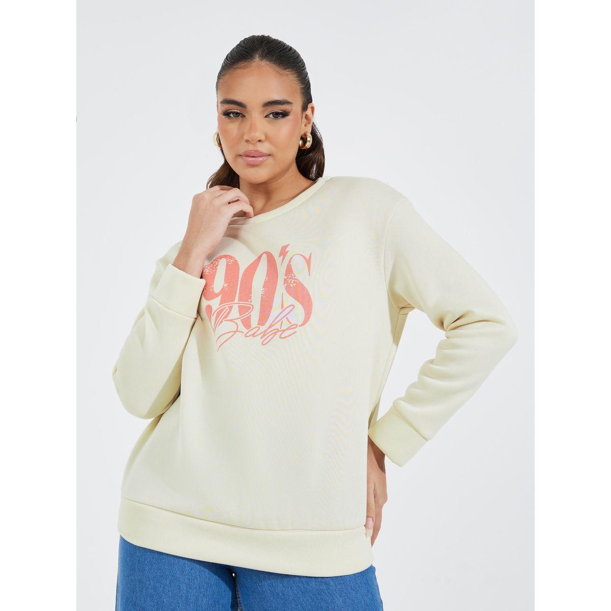 سويت شيرت بطبعة جرافيك مع أكتاف منخفضة-women-winterwear-hoodiesandsweatshirts-sweatshirts-image-1