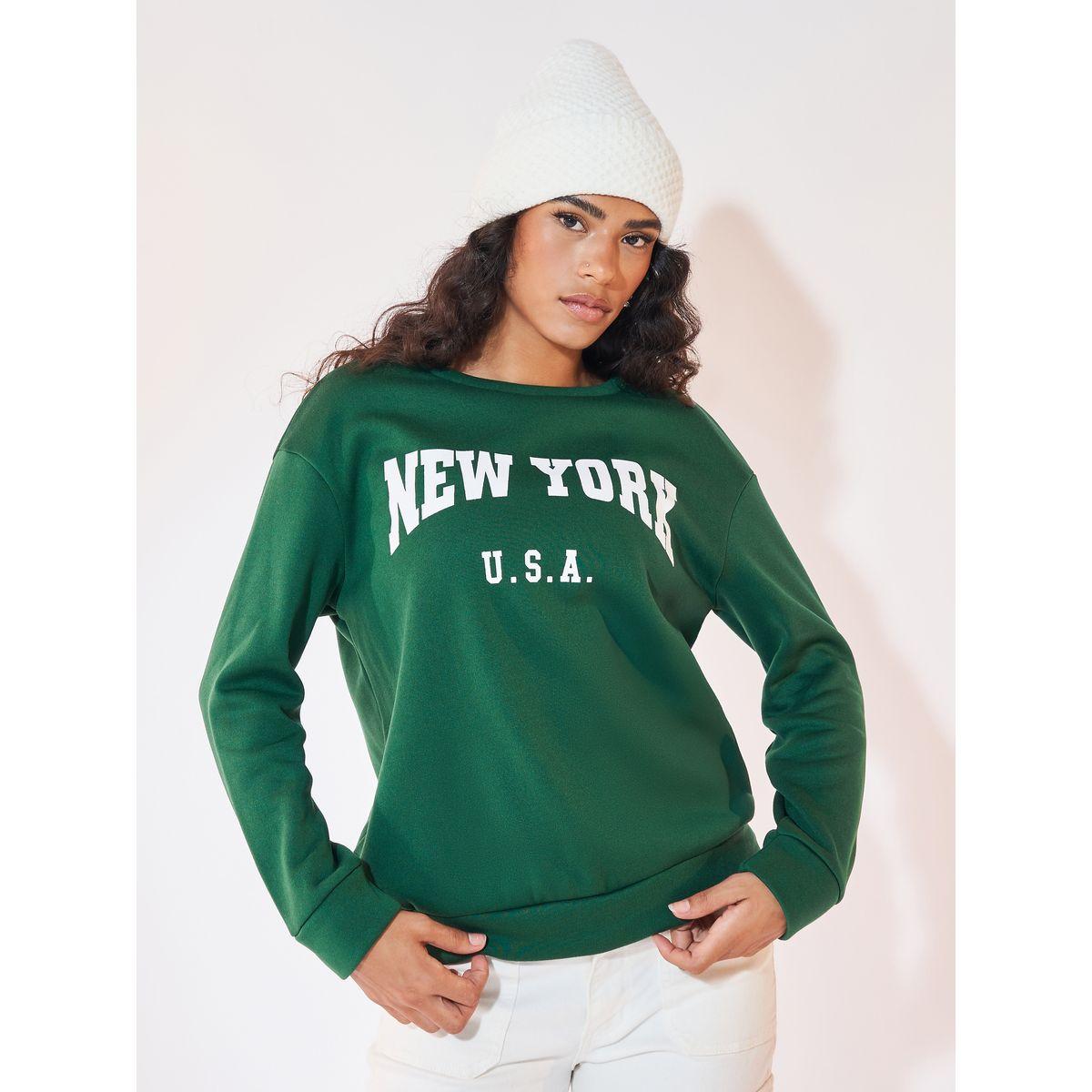 Styli NY Print Sweatshirt with Dropped Shoulder-women-winterwear-hoodiesandsweatshirts-sweatshirts-image-1