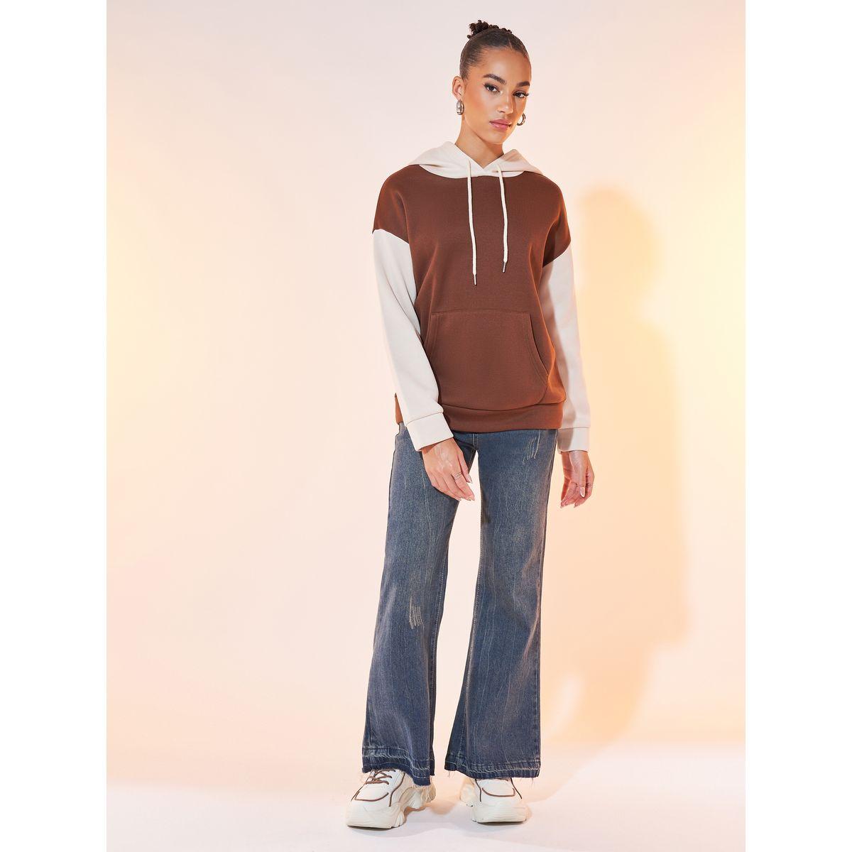 Styli Color Block Hoodie with Kangaroo Pocket-women-winterwear-hoodiesandsweatshirts-hoodies-image-2