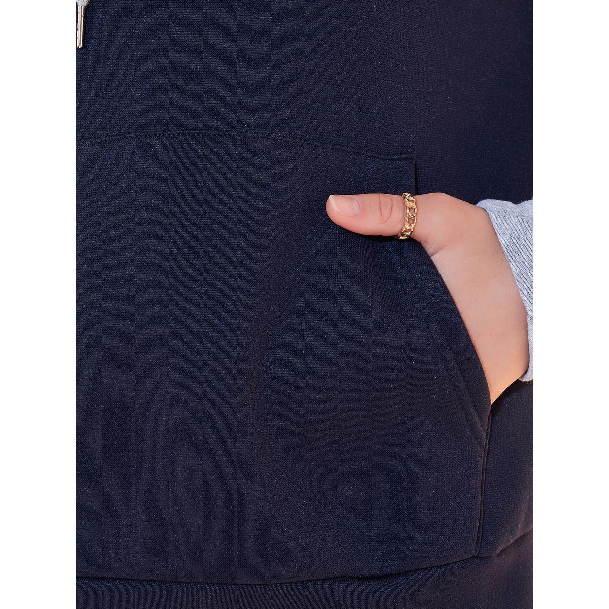 Styli Color Block Hoodie with Kangaroo Pocket-women-winterwear-hoodiesandsweatshirts-hoodies-image-3