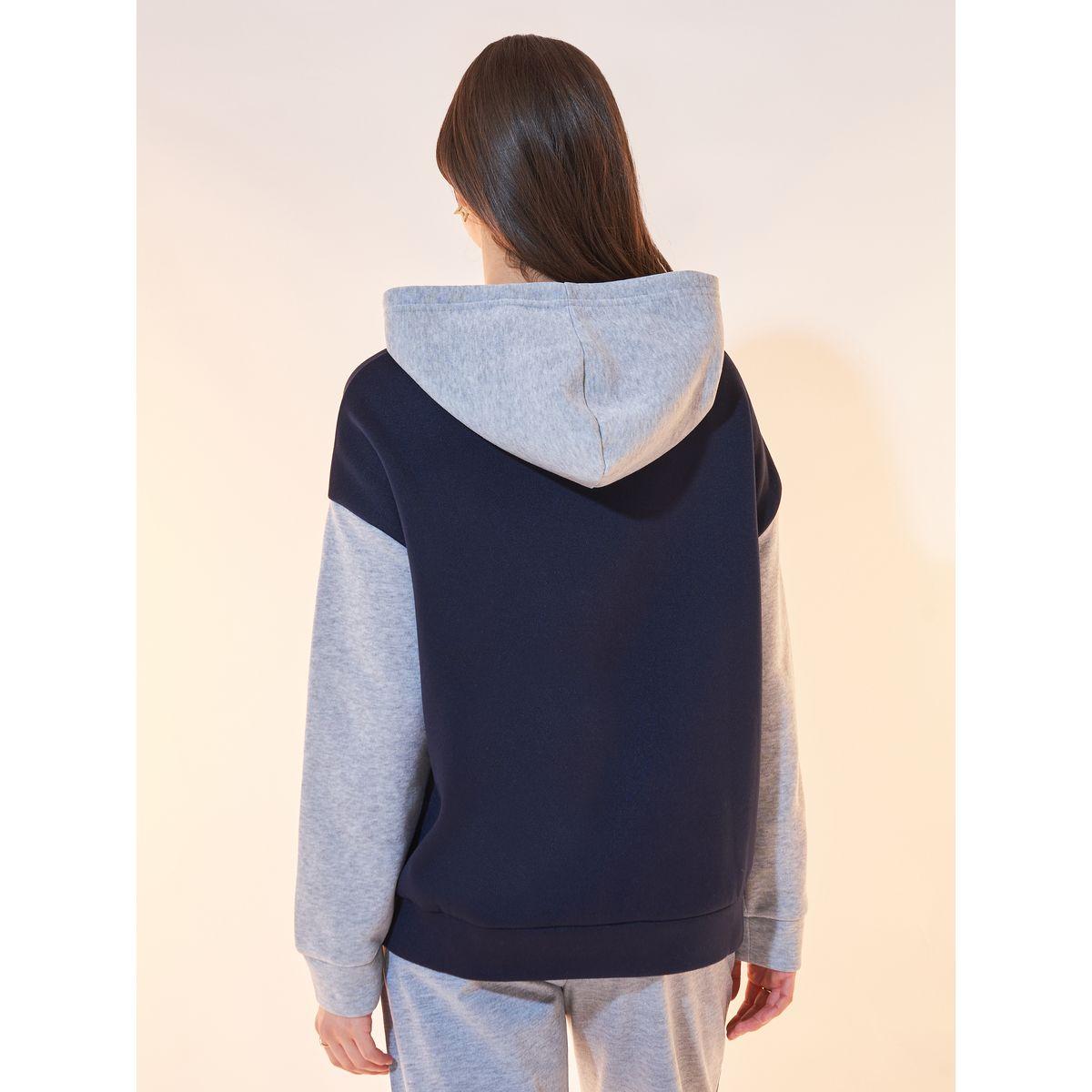 Styli Color Block Hoodie with Kangaroo Pocket-women-winterwear-hoodiesandsweatshirts-hoodies-image-4