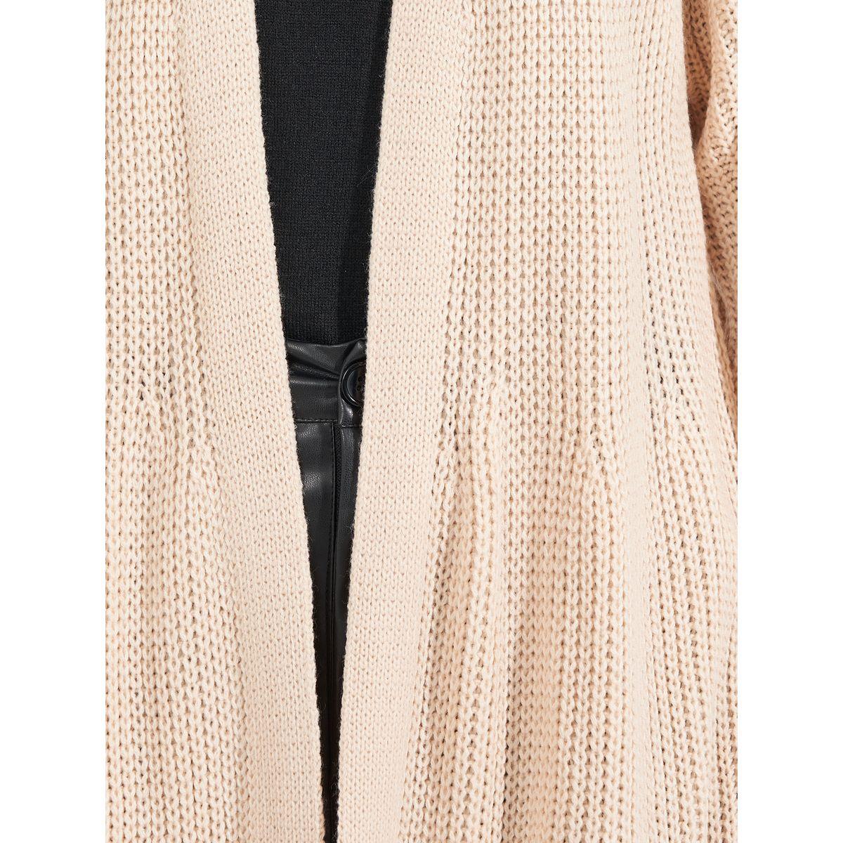 Styli Regular Fit Longline Chunky Knit Cardigan-women-winterwear-cardigansandjumpers-cardigans-image-3