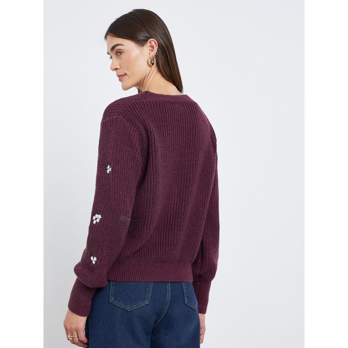 كارديغان محبوك بتفاصيل مُطرزة-women-winterwear-cardigansandjumpers-jumpers-image-4