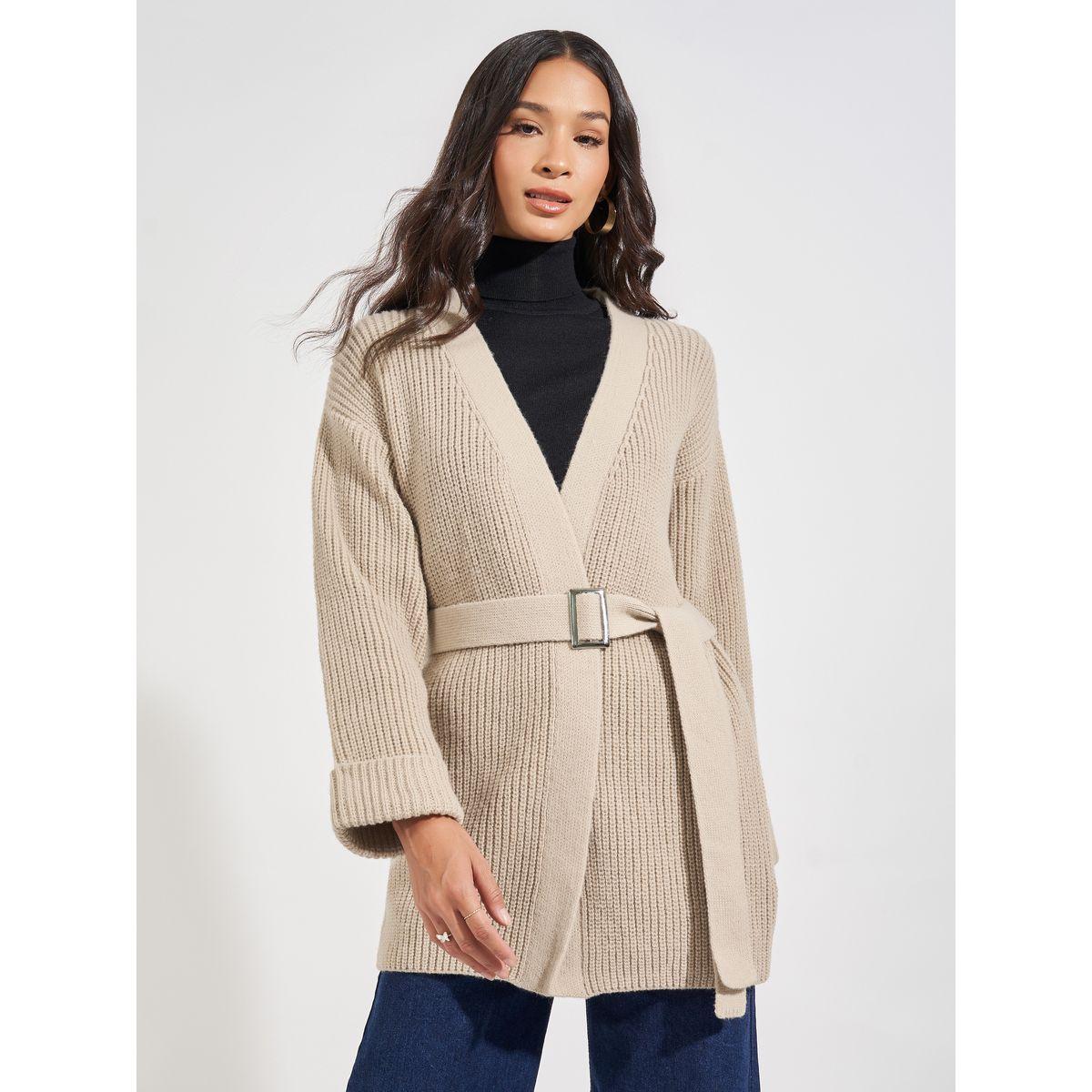كارديجان محبوك بقصة عادية-women-winterwear-cardigansandjumpers-cardigans-image-1