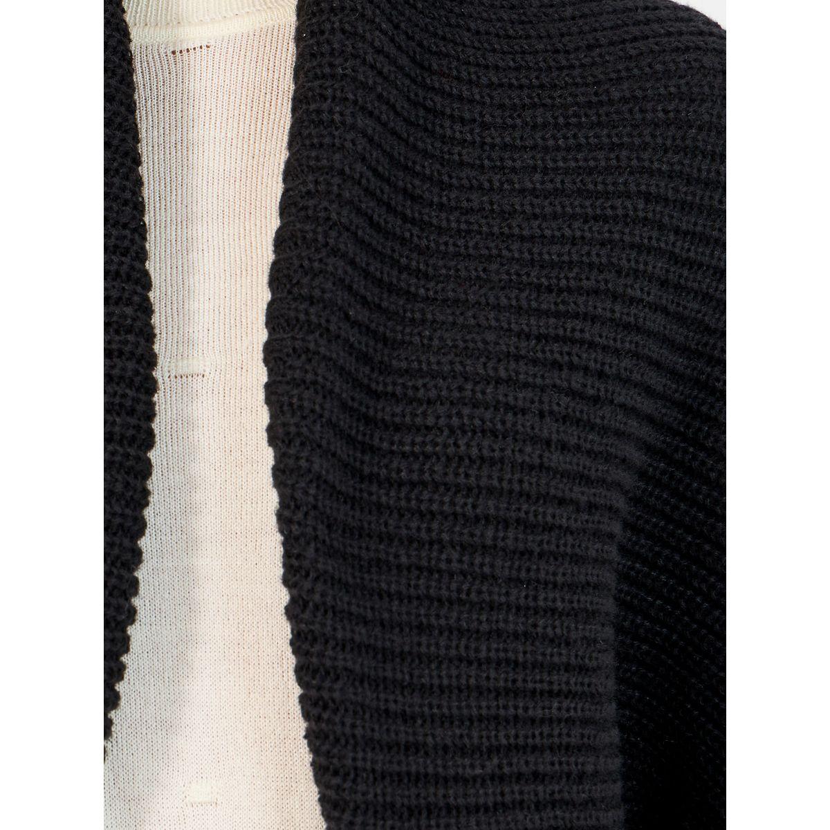 Styli Oversized Longline Cocoon Shape Chunky Knit Cardigan-women-winterwear-cardigansandjumpers-cardigans-image-3