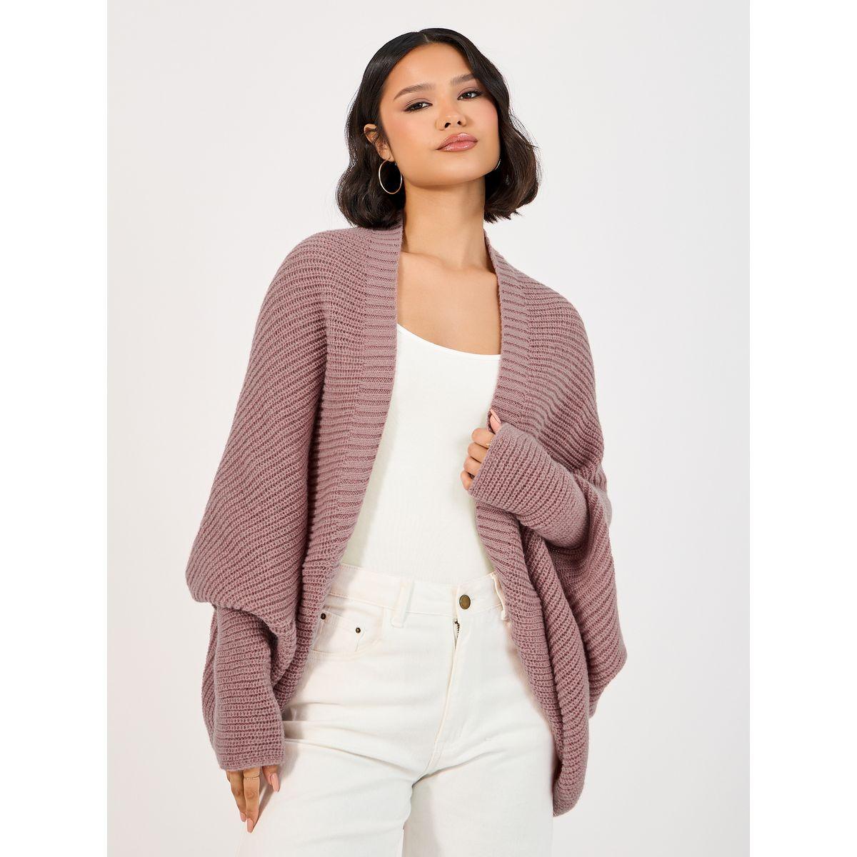 كارديجان فضفاض بتفاصيل محبوكة-women-winterwear-cardigansandjumpers-cardigans-image-1