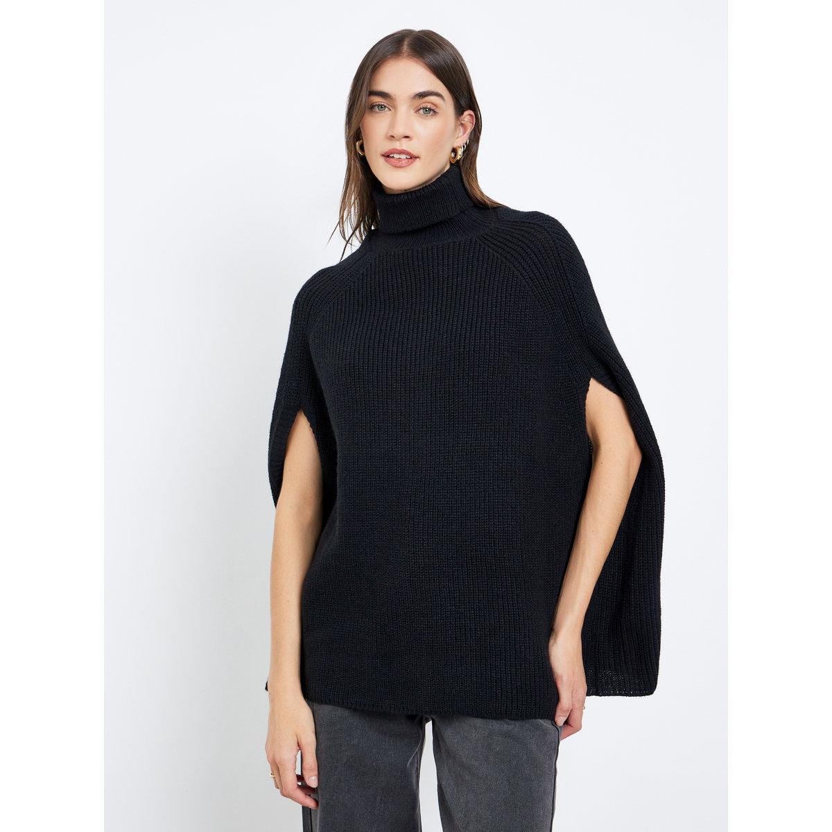 كنزة محبوكة بأكمام بنمط كيب-women-winterwear-cardigansandjumpers-jumpers-image-3