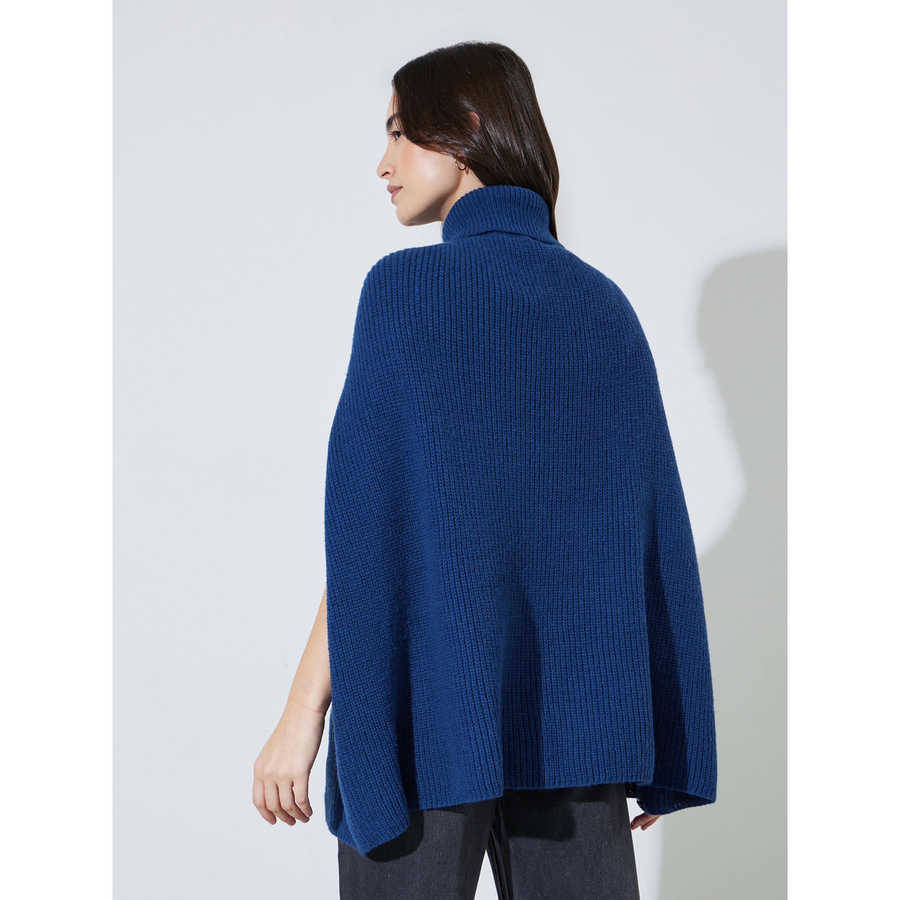 سويتر محبوك بأكمام كاب وياقة مرتفعة-women-winterwear-cardigansandjumpers-jumpers-image-4